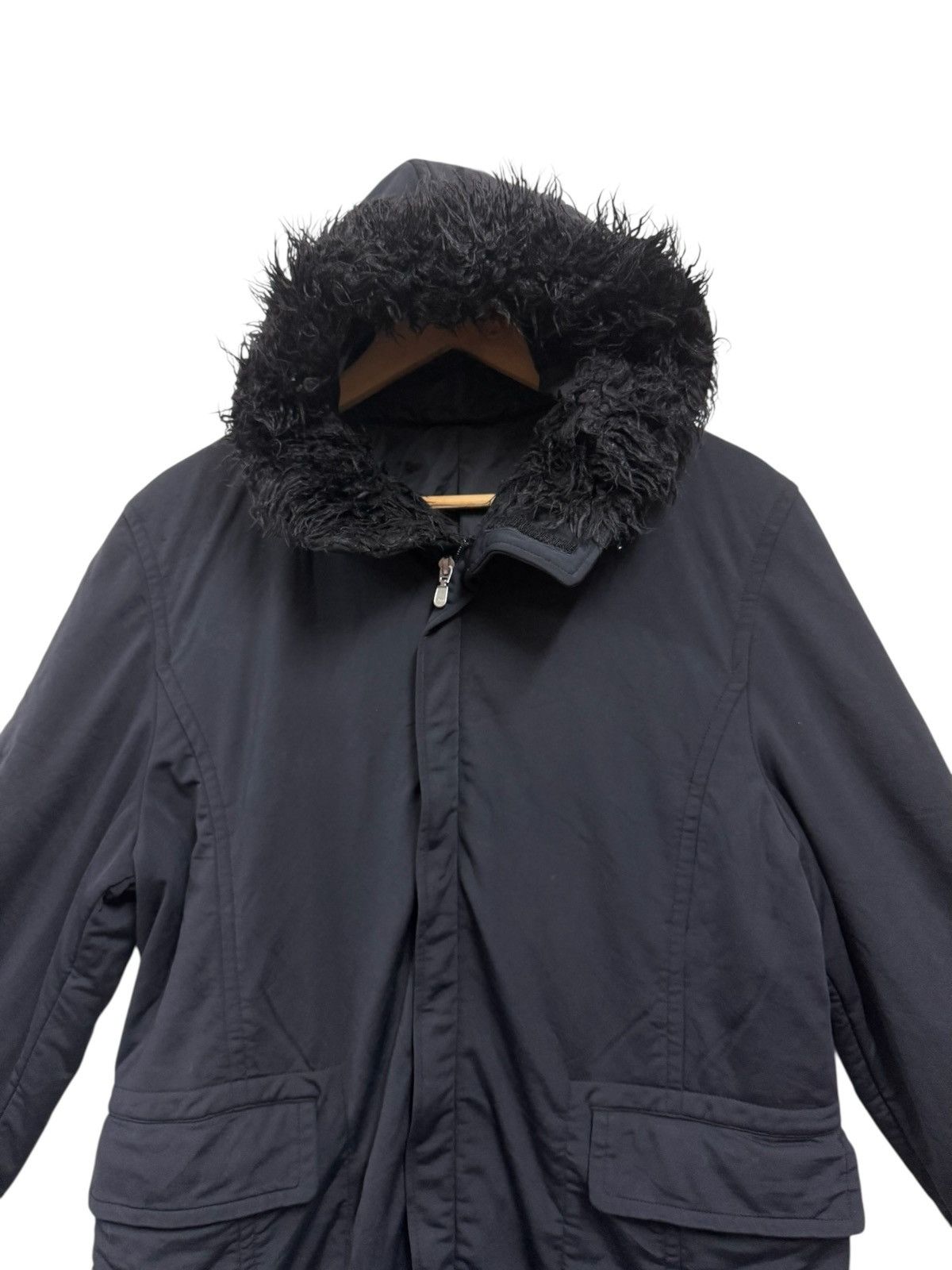 PPFM PPFM Fur Hoodie Black Jacket Size US L / EU 52-54 / 3 - 3 Thumbnail