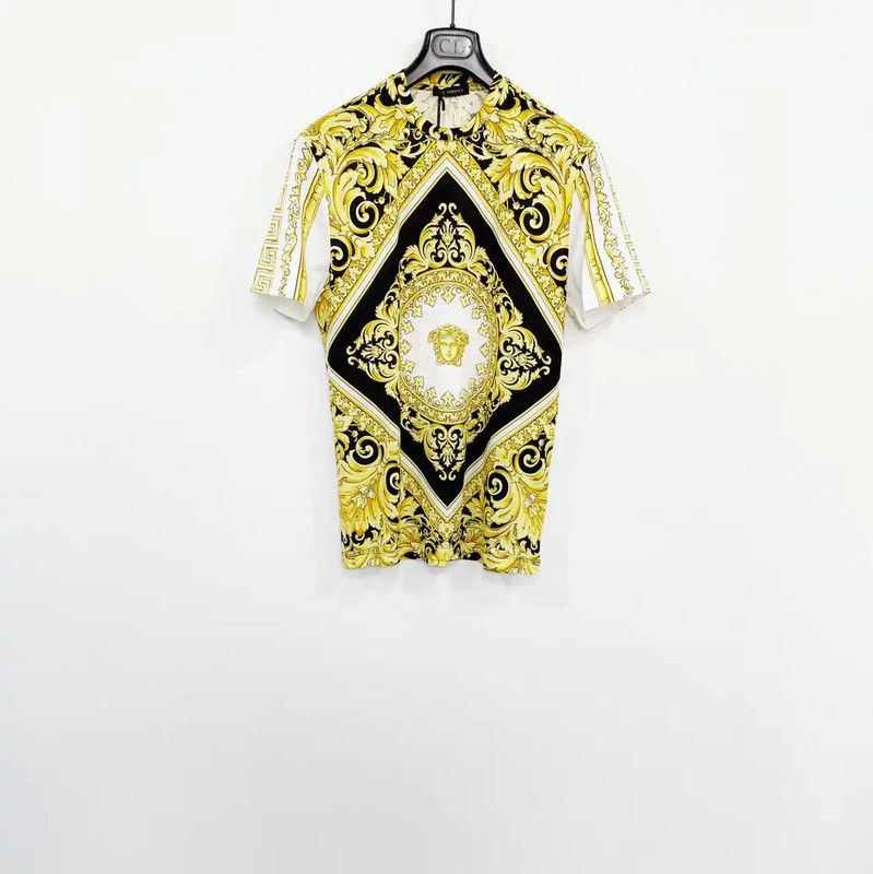 Versace Versace Short Sleeve Cotton Print T-Shirt 0089 Size US S / EU 44-46 / 1 - 1 Thumbnail