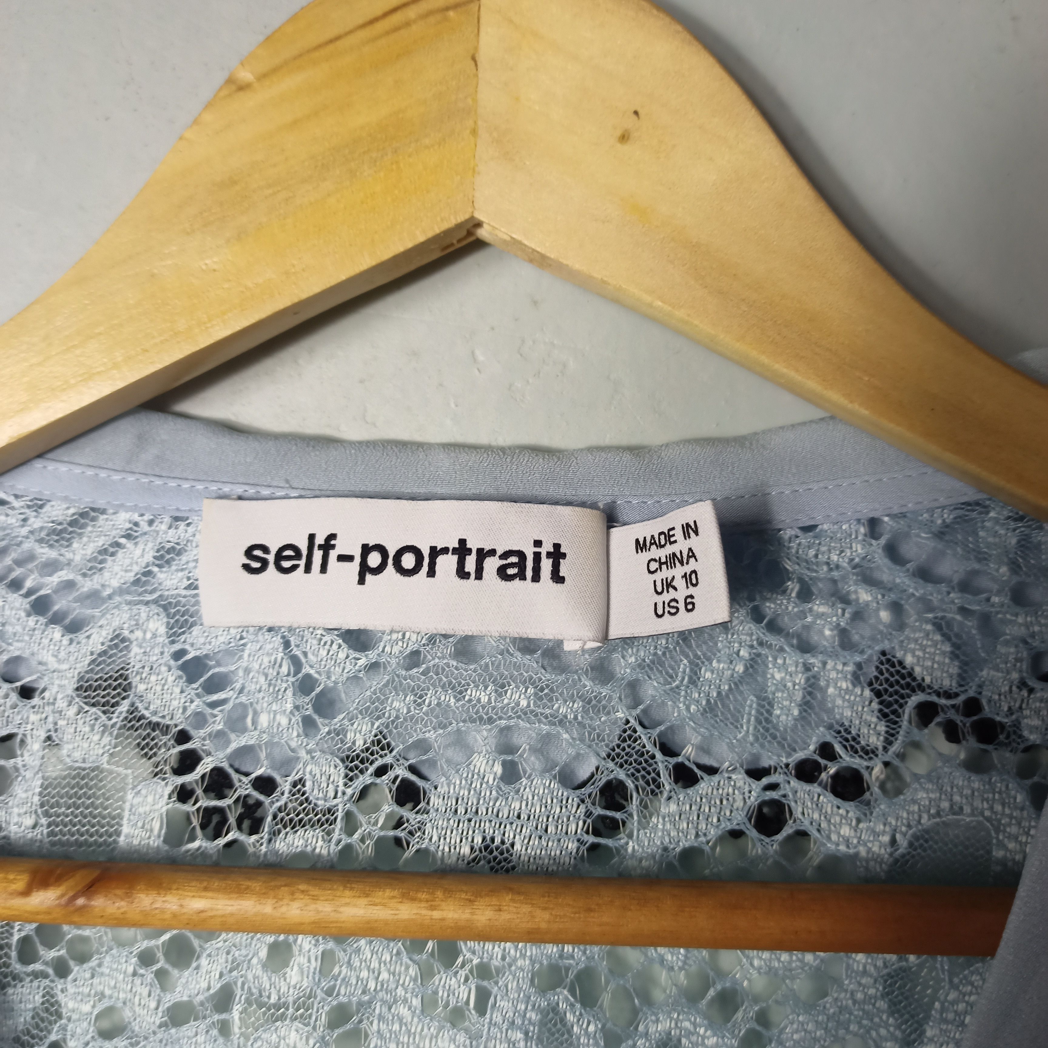 Self-portrait cord lace collar bow
