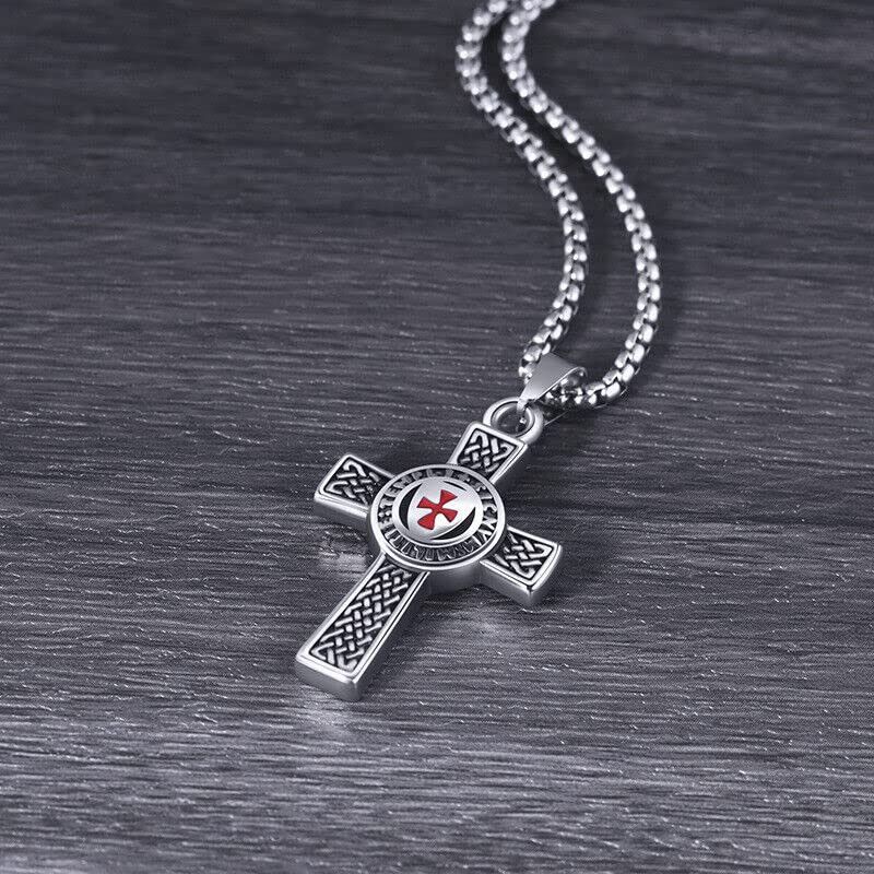 Jewelry Cross Gothic Punk Rock Style Chain Necklace Size ONE SIZE - 2 Thumbnail