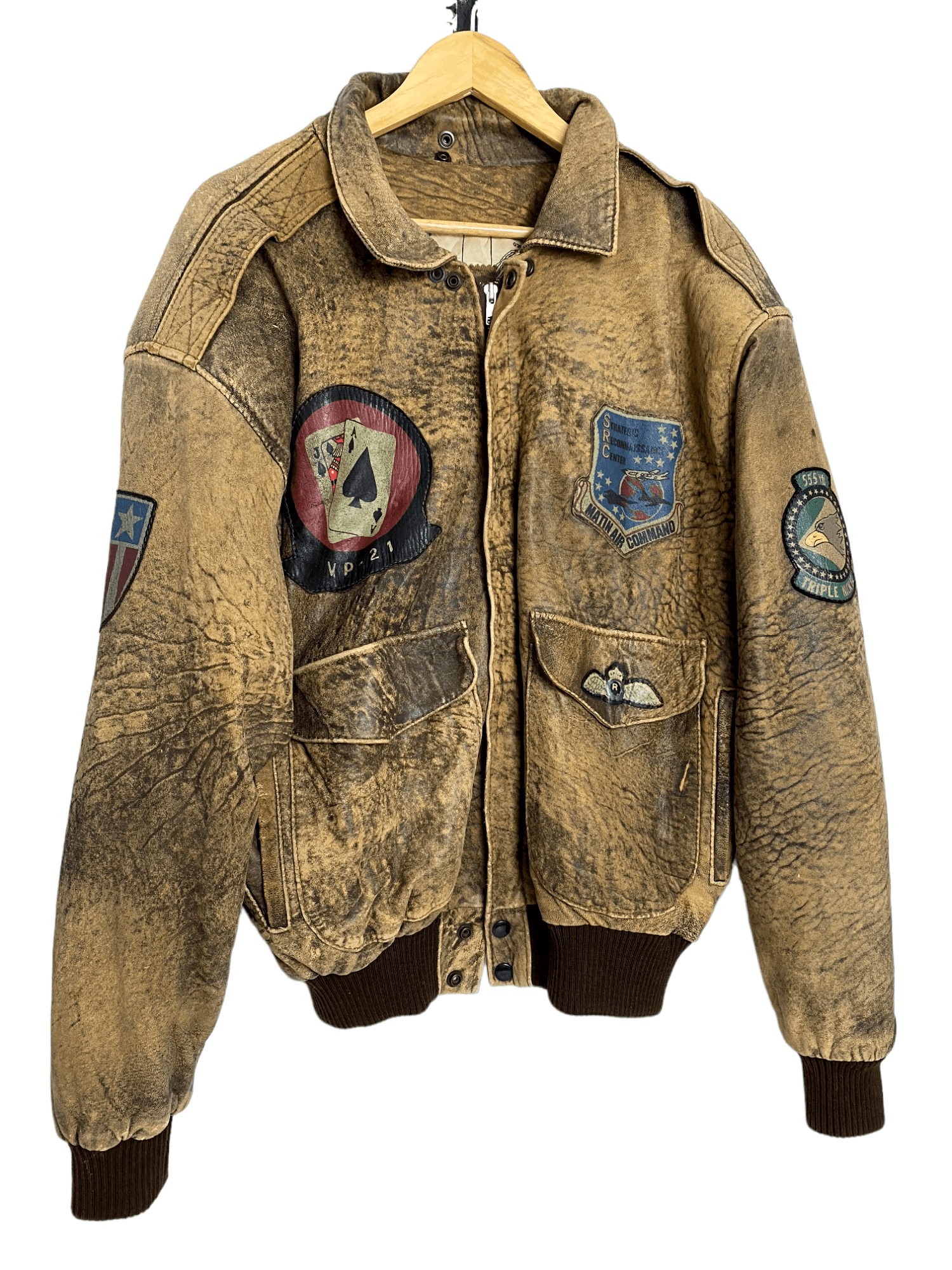 Vintage 🔥Vintage Leather Jacket Matin Air Commmand🔥 Size US L / EU 52-54 / 3 - 11 Thumbnail