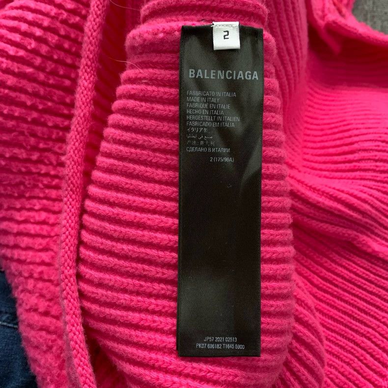 Balenciaga Balenciaga Rose V-Neck Wool Knit Cardigan Jacket Size M / US 6-8 / IT 42-44 - 7 Thumbnail