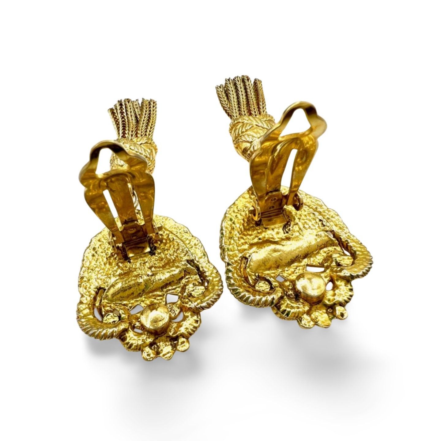Sonia Rykiel Vintage Sonia Rykiel golden dangle earrings with emblem top Size ONE SIZE - 5 Thumbnail