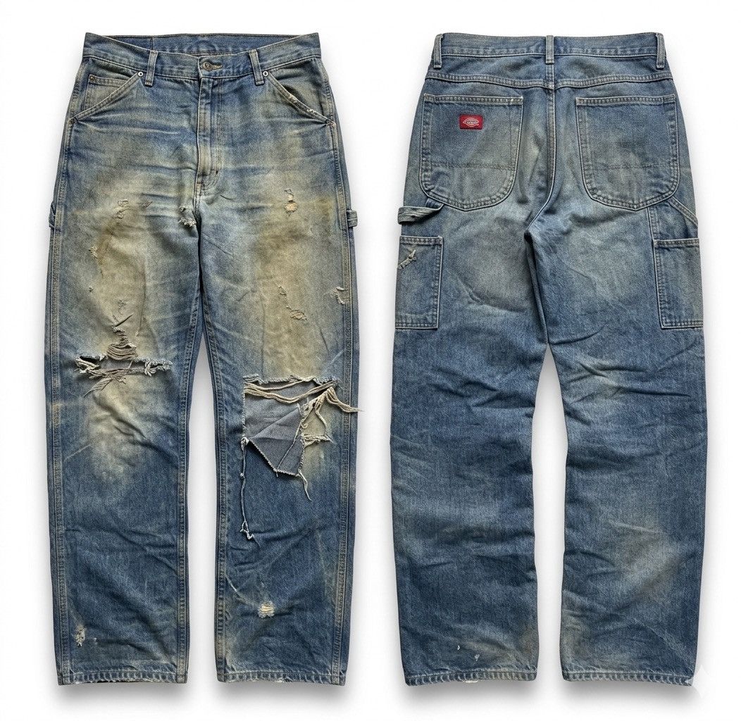 Dickies Vintage 2000’s Y2K Dickies Carpenter Denim Size US 34 / EU 50 - 1 Preview