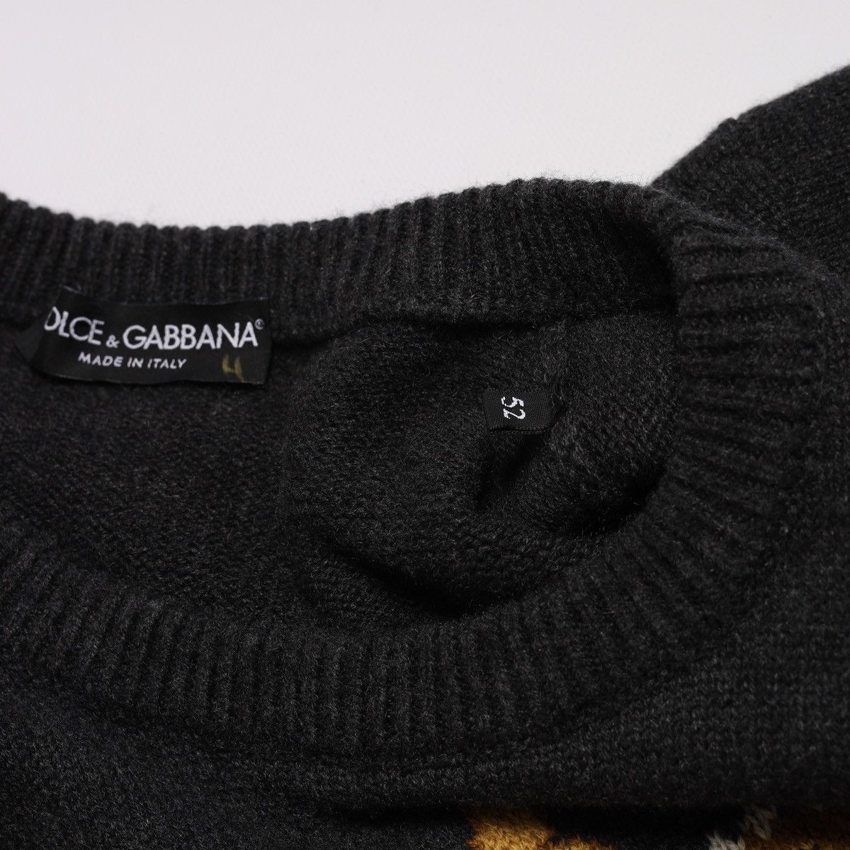 Dolce & Gabbana Dolce Gabbana King Cashmere Wool Sweater Knit Dark Gray Size US L / EU 52-54 / 3 - 8 Thumbnail