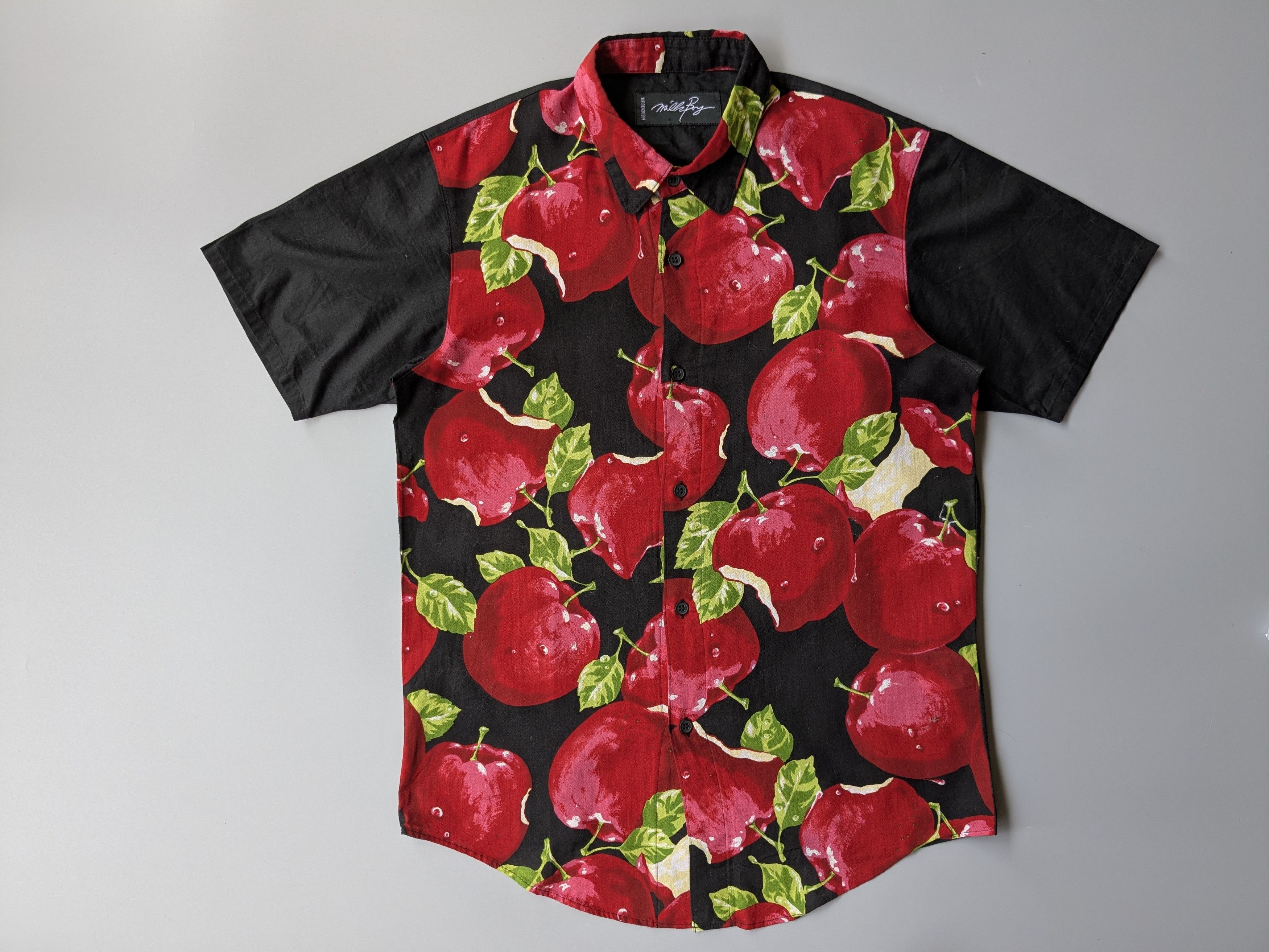 Japanese Brand Milk Boy AOP cherry button up Size US S / EU 44-46 / 1 - 1 Thumbnail
