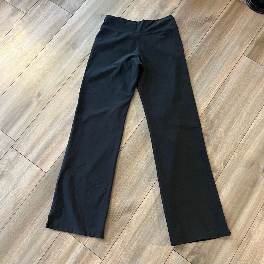 Nike Nike Black Wideleg Athletic Leggings Women Small Bin N-21 Size 26" / US 2 / IT 38 - 5 Thumbnail