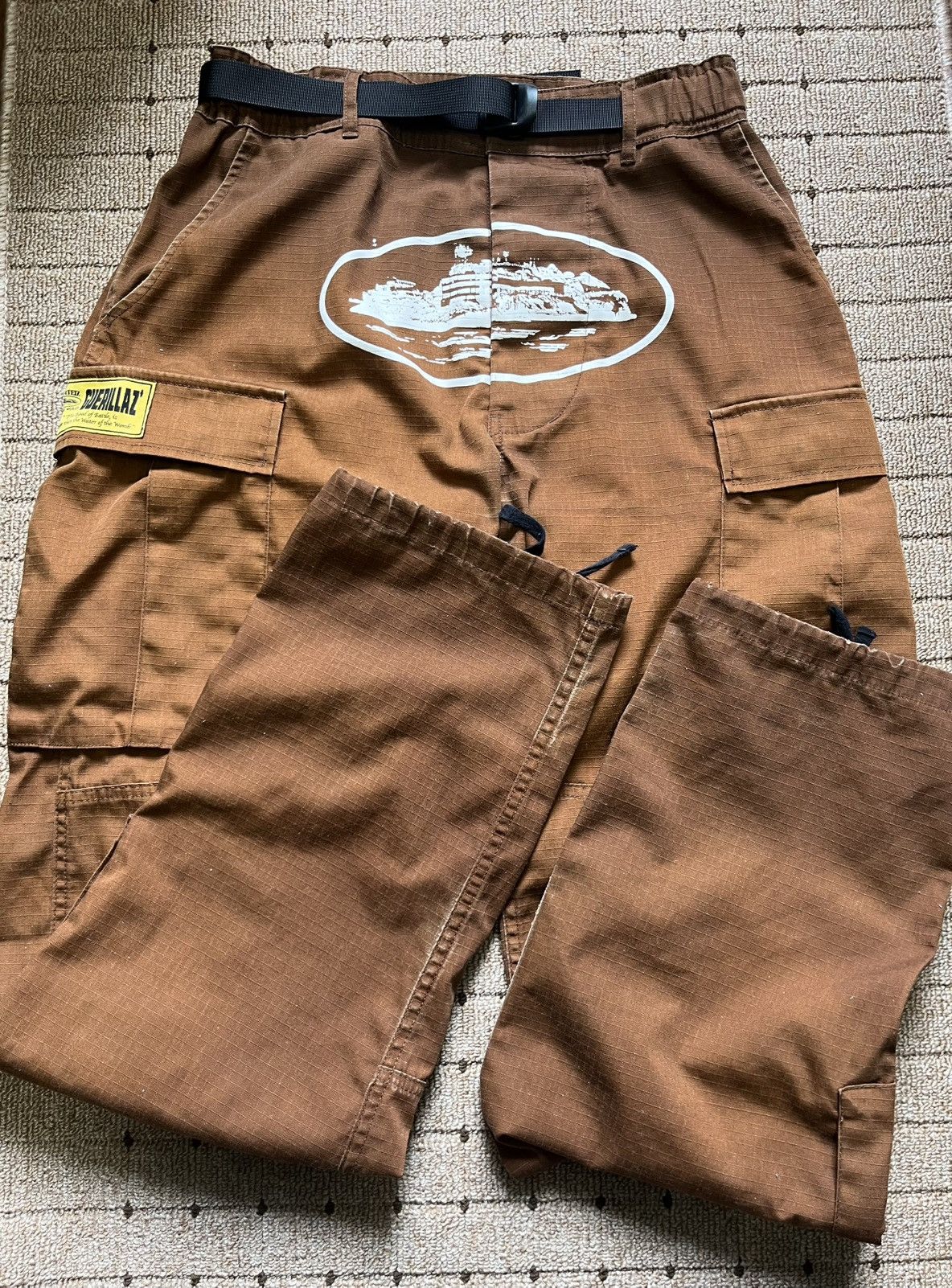 Corteiz Corteiz Cargo Pants Brown Size US 26 / EU 42 - 2 Thumbnail