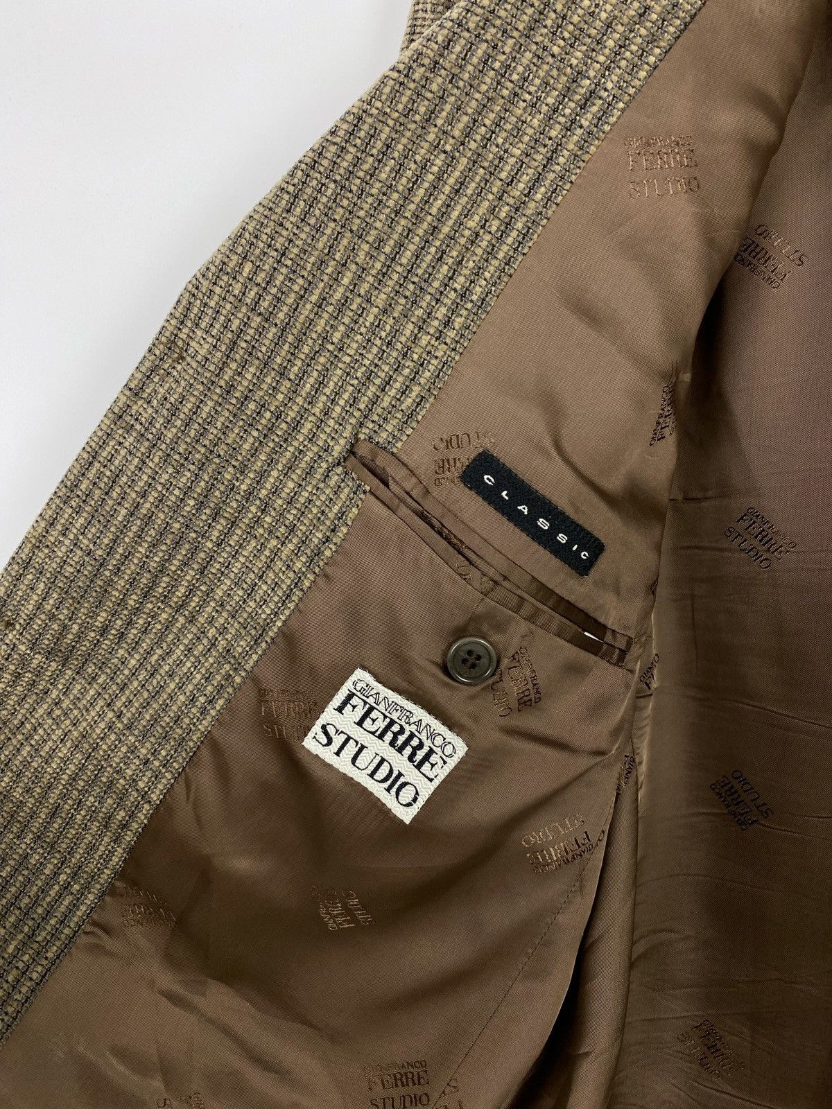 Gianfranco Ferre Gianfranco Ferre Studio Textured Wool Blend Blazer Jacket Size US M / EU 48-50 / 2 - 9 Thumbnail