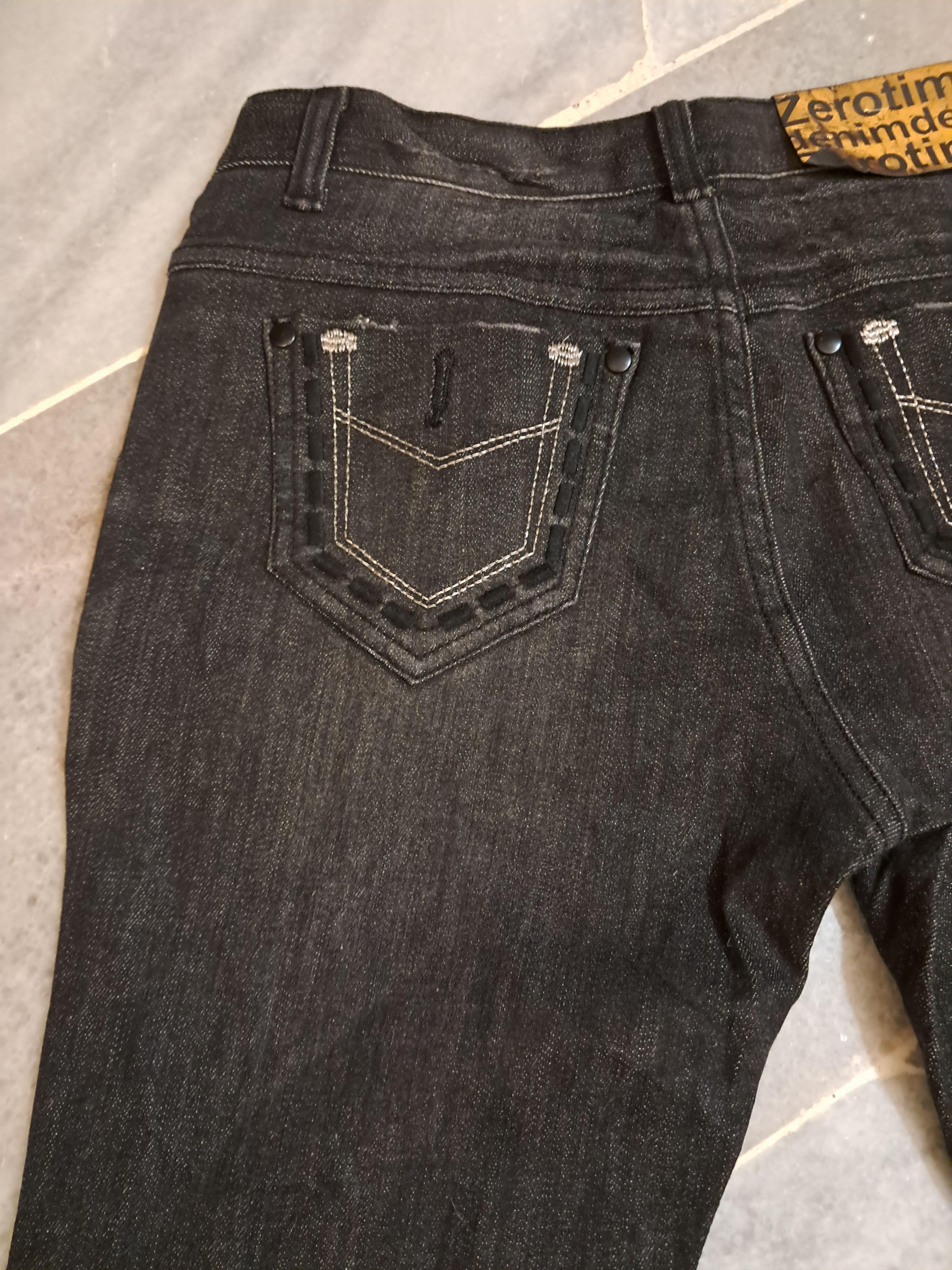 In The Attic × Japanese Brand × Tornado Mart Flare Jeans Originally Faded Black Japan Zero Time premium Size US 26 / EU 42 - 11 Thumbnail