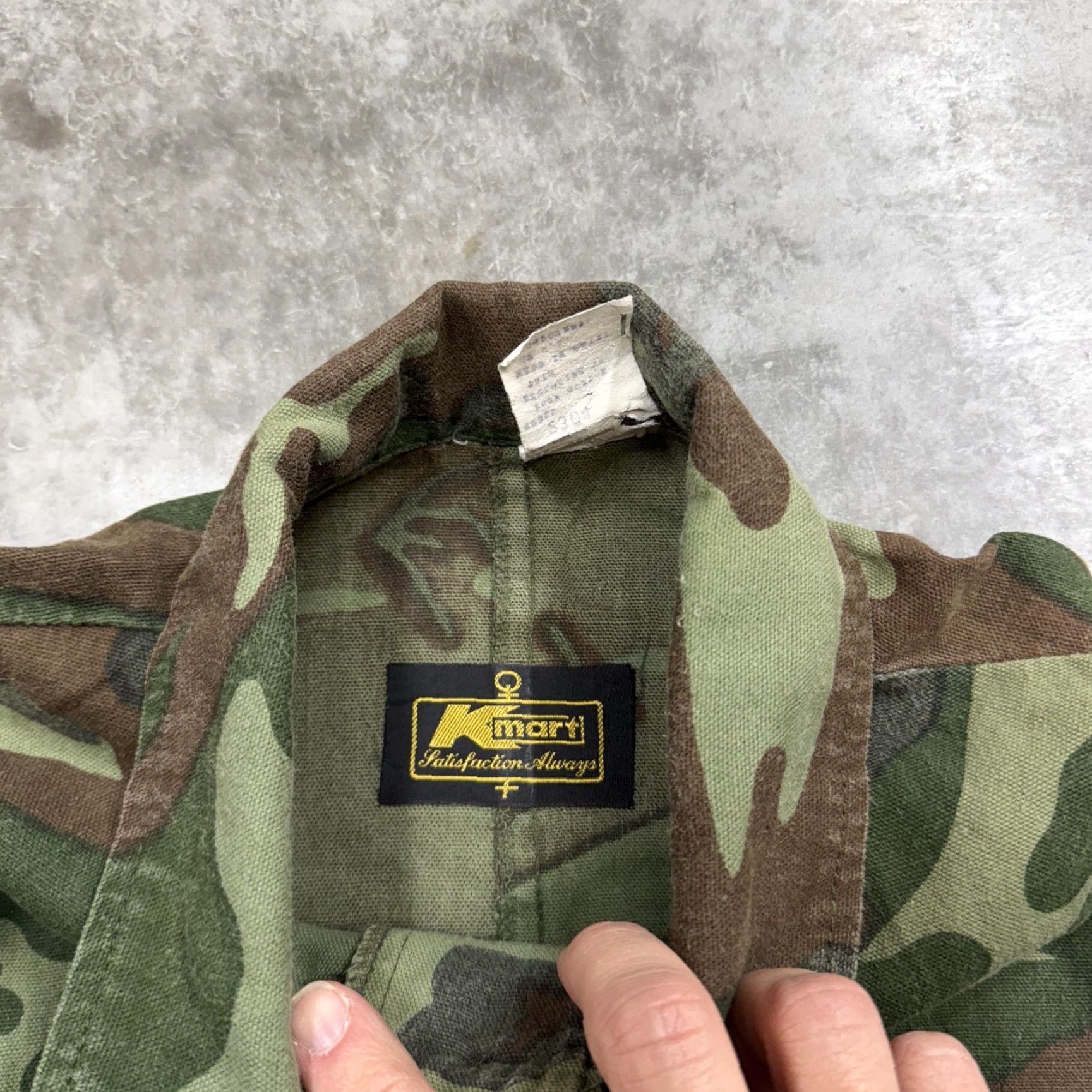 Vintage Kmart Woodland Camo Field Jacket Mens M Camouflage Button Front Pockets Size US M / EU 48-50 / 2 - 2 Thumbnail