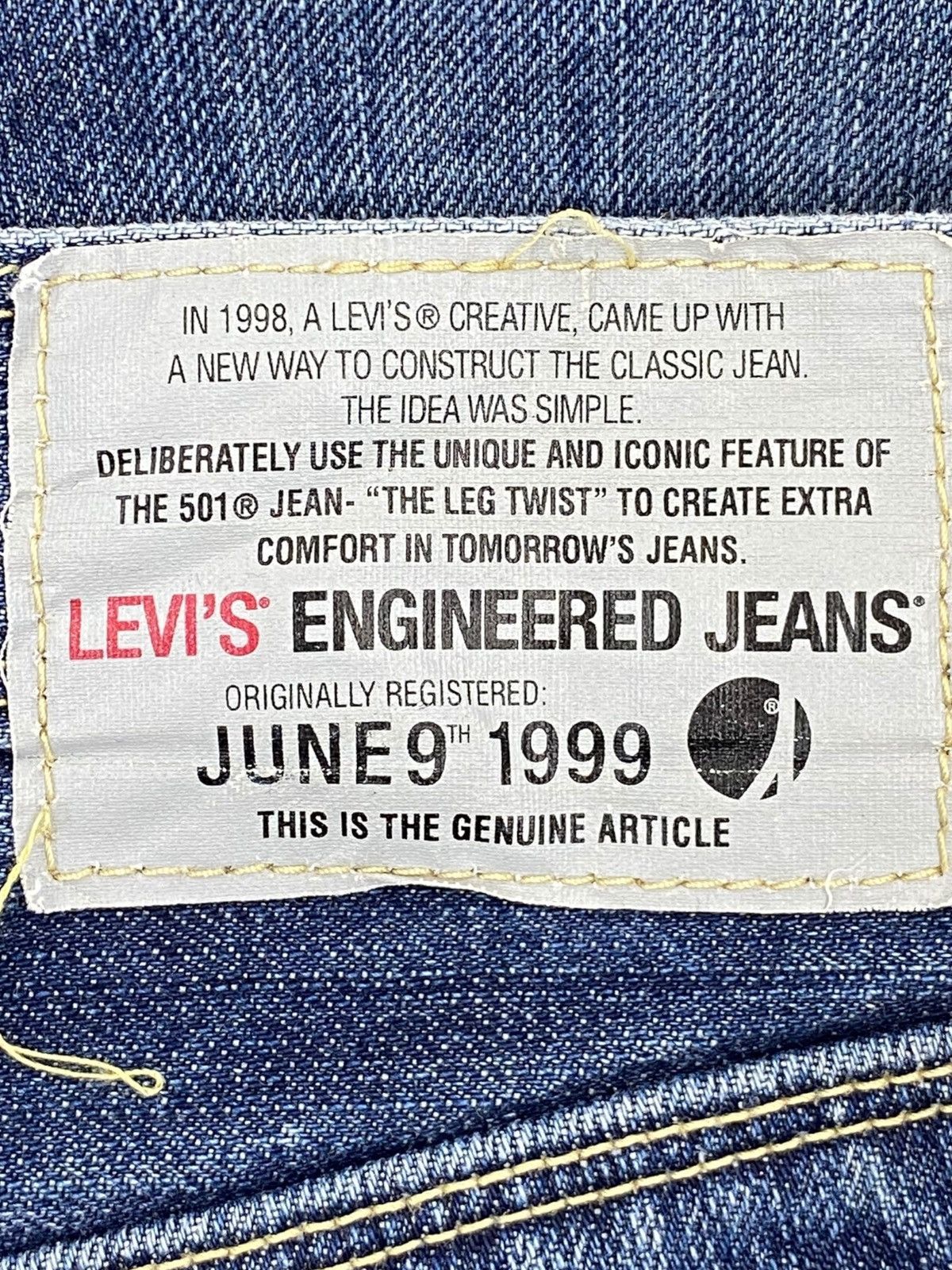 Levi's Levi’s Blue Wash Ripped Whiskered Style Skinny Jeans Size US 30 / EU 46 - 11 Thumbnail