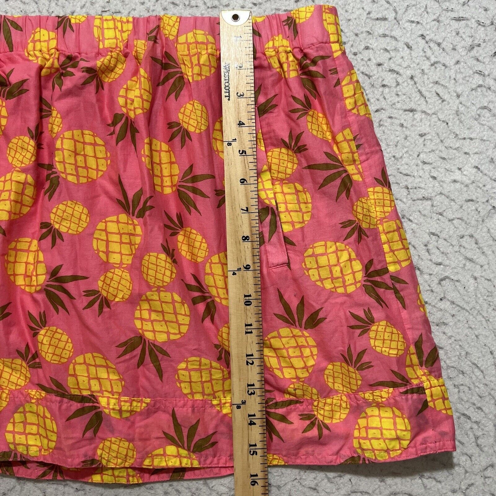 J.Crew J. Crew Printed Cotton Mini Skirt Pineapple Pattern Hot Pink Size 32" / US 10 / IT 46 - 11 Thumbnail