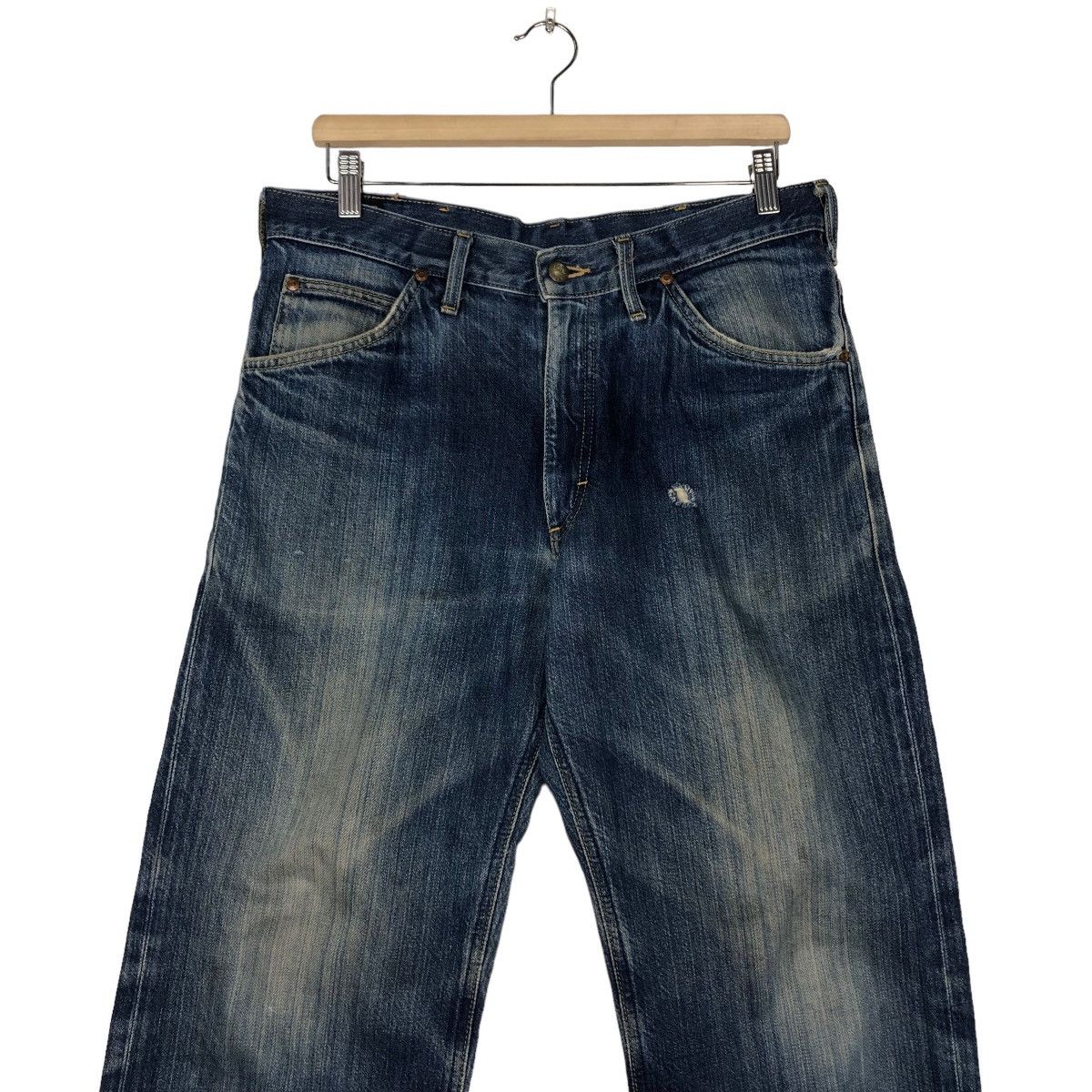 Japanese Brand 🔥Vintage Union Made Lee Raiders Denim Jeans Red Line Size US 34 / EU 50 - 4 Thumbnail