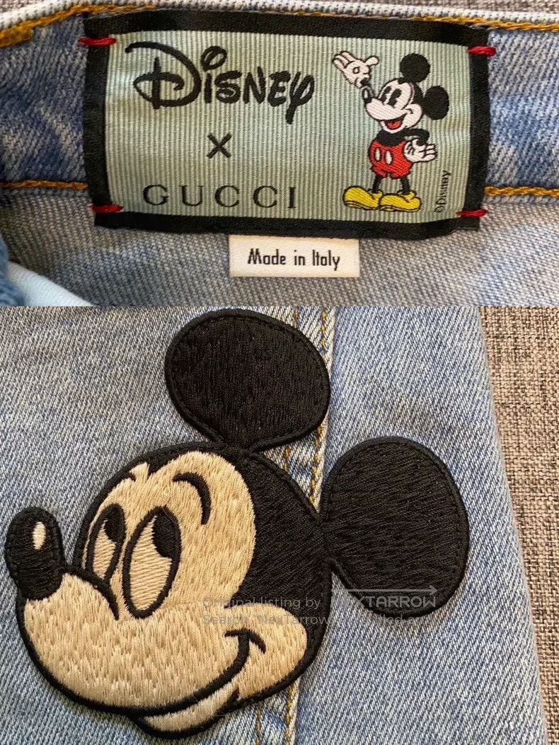 Gucci Gucci Mickey embroidered slim jeans Size 27" / US 4 / IT 40 - 5 Thumbnail