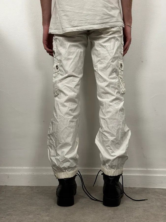 Dolce & Gabbana AW2004 Dolce & Gabbana White Nylon Cargo Pants Size US 30 / EU 46 - 3 Thumbnail