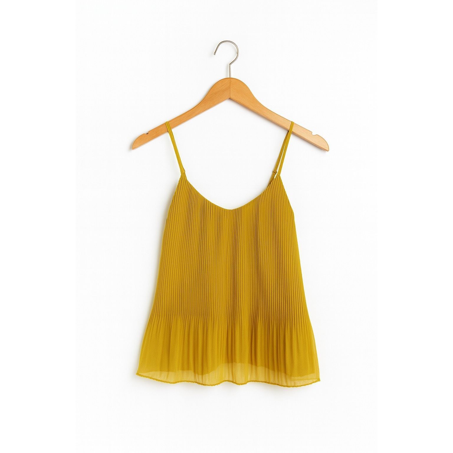 Topshop Topshop Women’s Flowy Lined Cami Tank Top Size 6 – Mustard Y Size M / US 6-8 / IT 42-44 - 3 Thumbnail