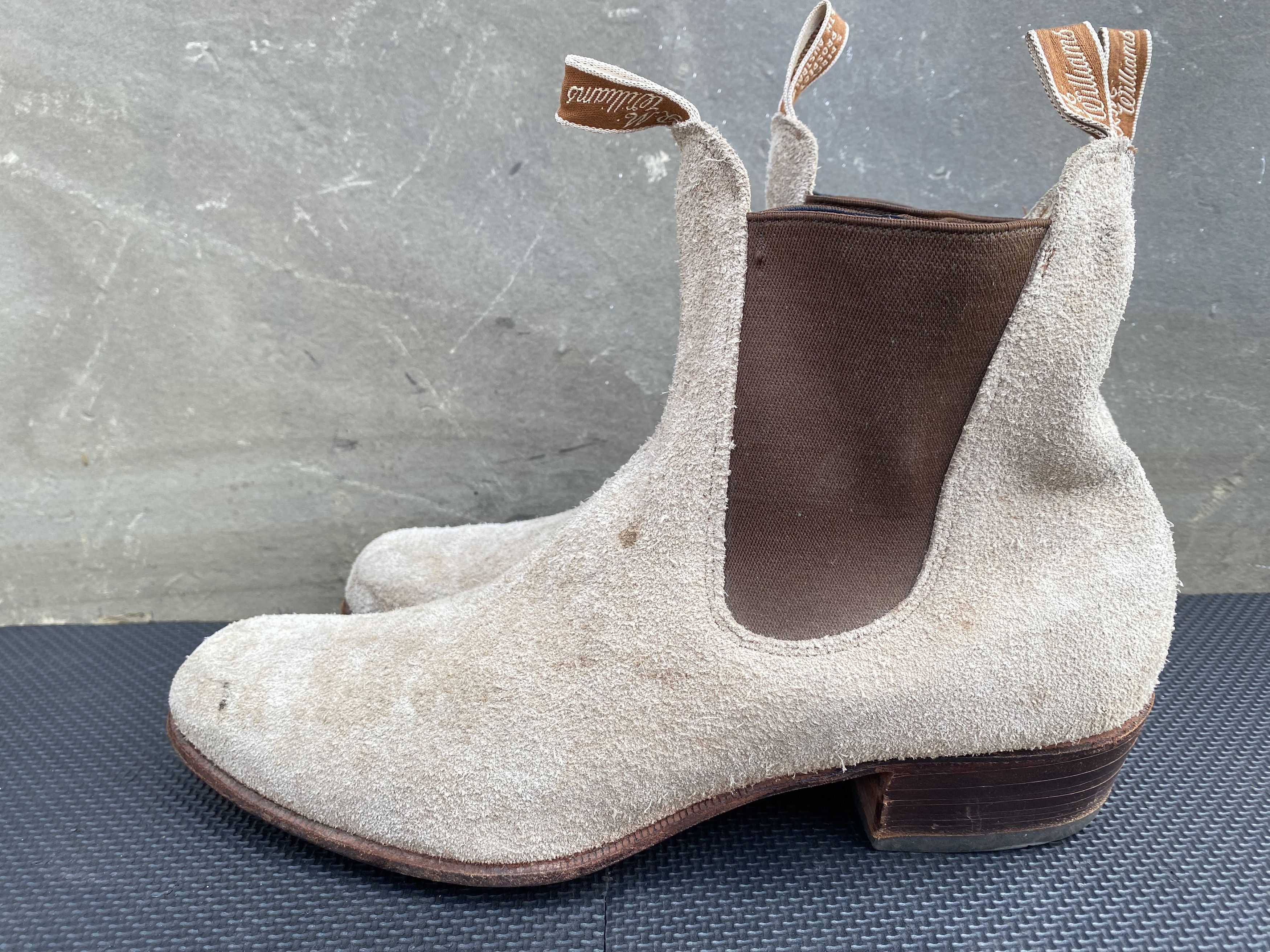 R.M. Williams Vintage RM Williams Taupe Boots Ranch Bushmman Cuban Heel Size US 13 / EU 46 - 6 Thumbnail