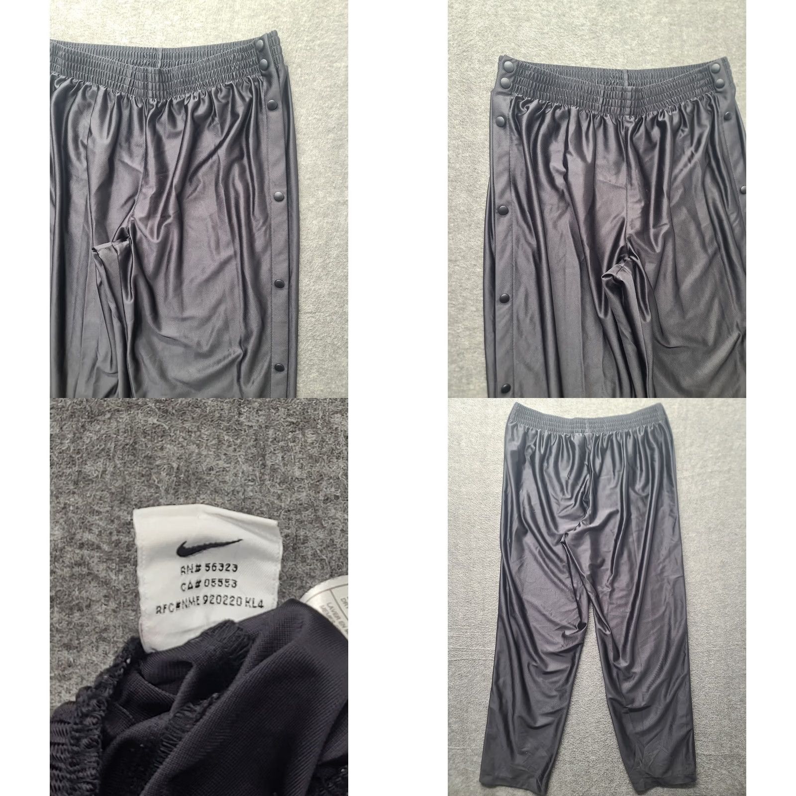 Nike VINTAGE Nike Tearaway Pants Mens XL Relaxed Fit Track Pants Athletic Sports Black 90s Nike Sports Mens XL Black Size US 36 / EU 52 - 8 Thumbnail