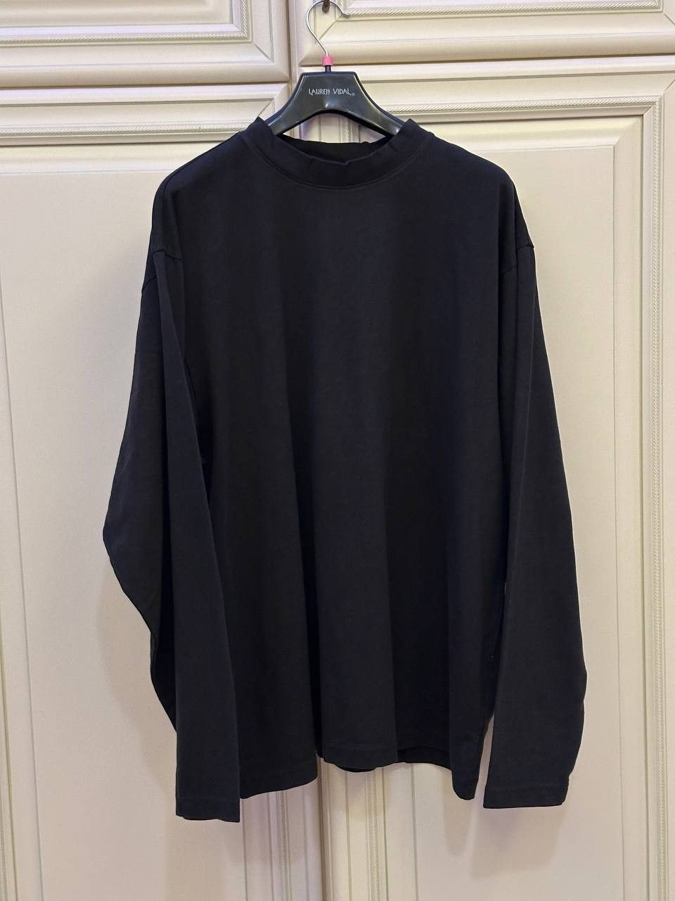 image of Yeezy Gap Longsleeve By Balenciaga in Black, Men's (Size XL)