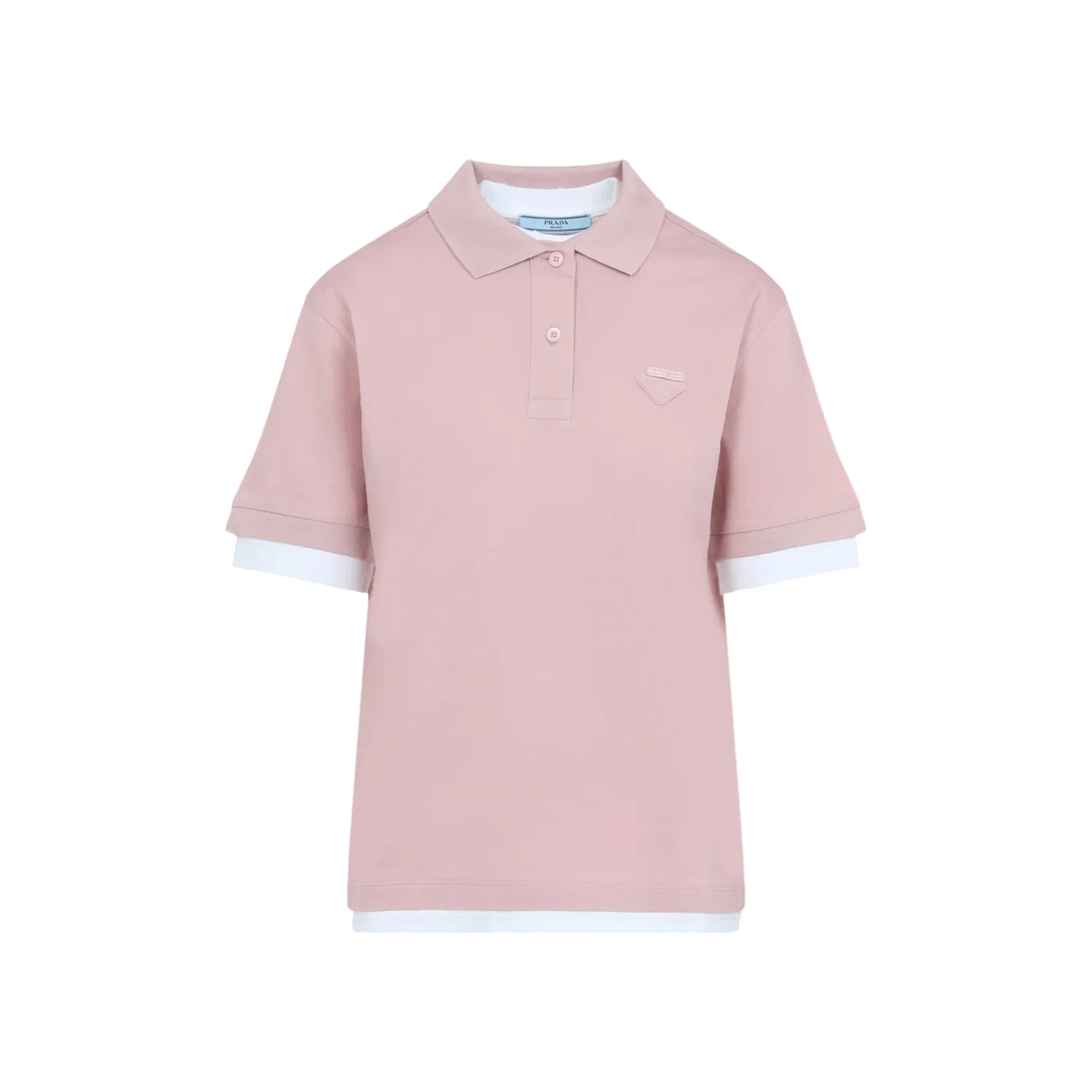 PRADA $1120 Pink Cotton Polo Shirt New & Authentic