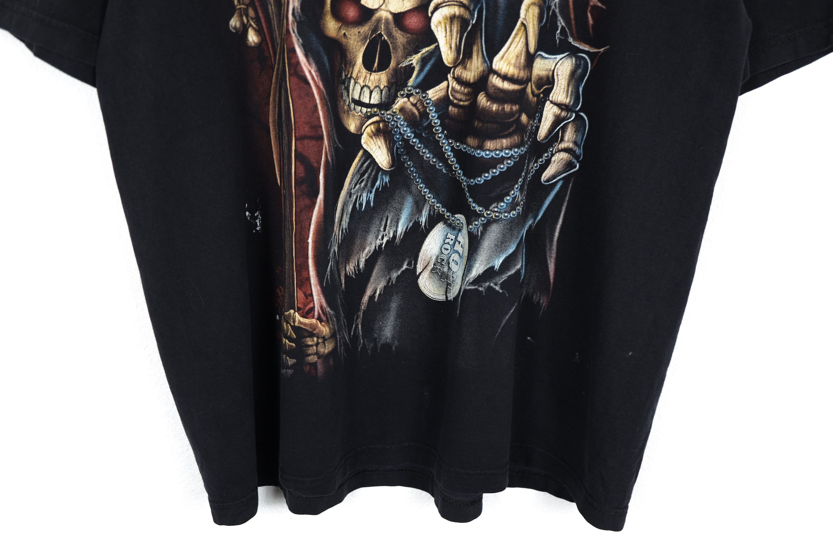Band Tees × Vintage Vintage Skulls Satan Hot Rock Crazy Tee T-shirt 90s Size US XL / EU 56 / 4 - 3 Thumbnail