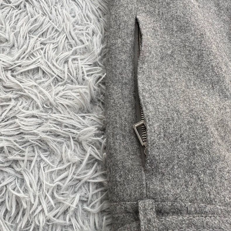 Dior Dior Light gray motorcycle zipper wool jacket 2501-Nextarro Size US M / EU 48-50 / 2 - 8 Thumbnail