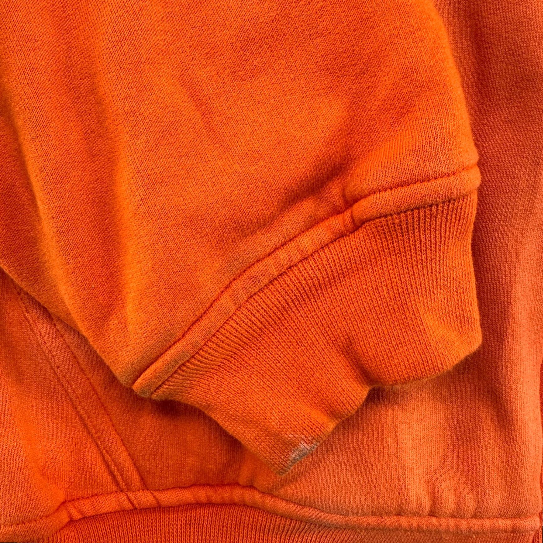 Lee VINTAGE Lee Hoodie Mens XL Orange Full Zip Thermal Waffle Knit Lined COMPANY 90s Size US XL / EU 56 / 4 - 2 Thumbnail