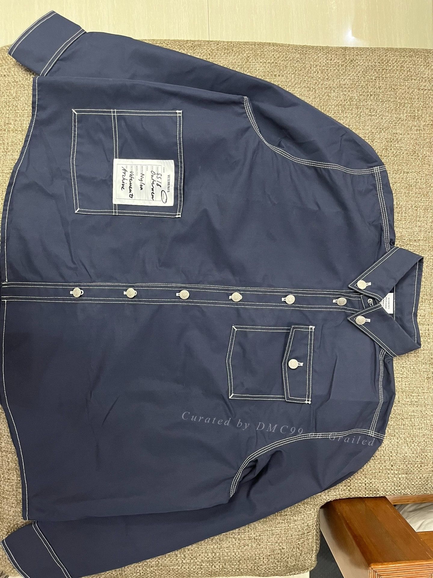 Vetements Vetements Navy Workwear Shirt Size US S / EU 44-46 / 1 - 1 Thumbnail