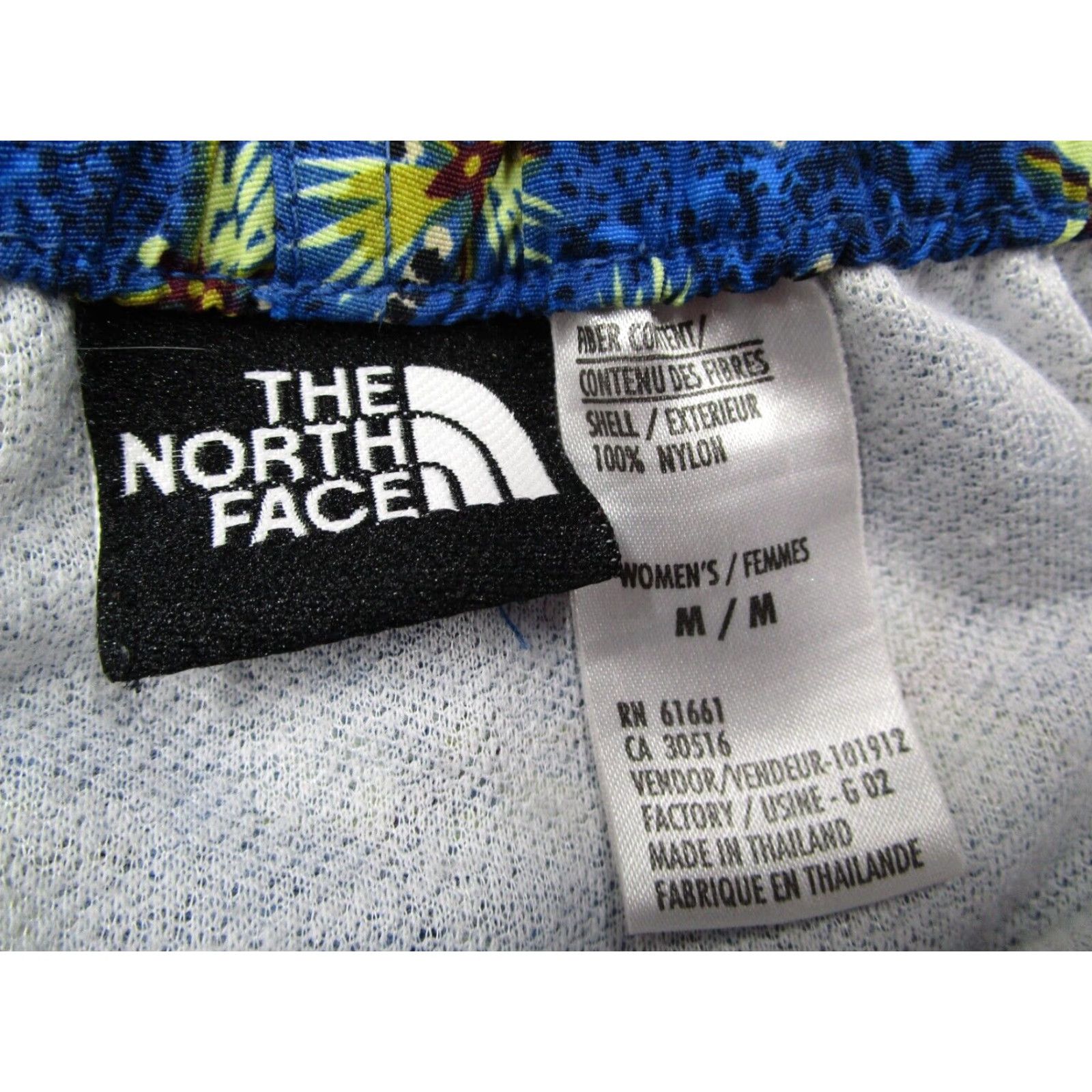 The North Face The North Face Shorts Women Medium Blue Belted Lined Run Hike AOP Fly Fish Size 32" / US 10 / IT 46 - 2 Thumbnail