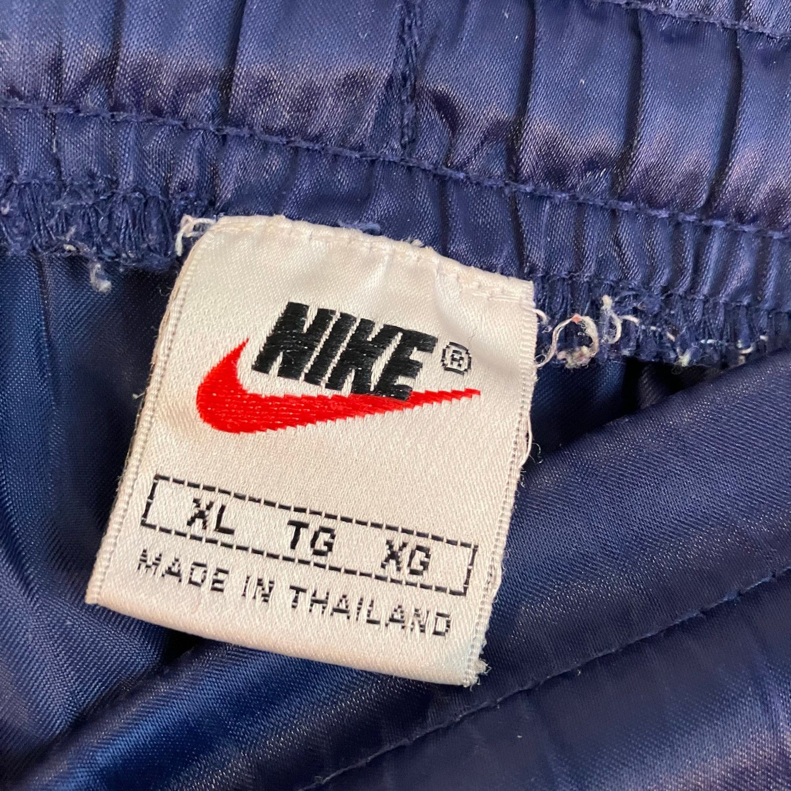 Nike × Vintage Vintage 90s Nike Navy Blue Boxing Shorts Athletic Size US 38 / EU 54 - 4 Thumbnail