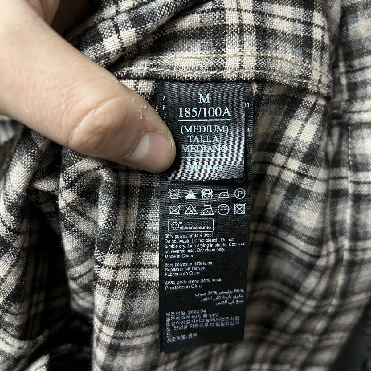 Allsaints AllSaints Burbank Flannel Shirt Button Up Overshirt Size US M / EU 48-50 / 2 - 11 Thumbnail