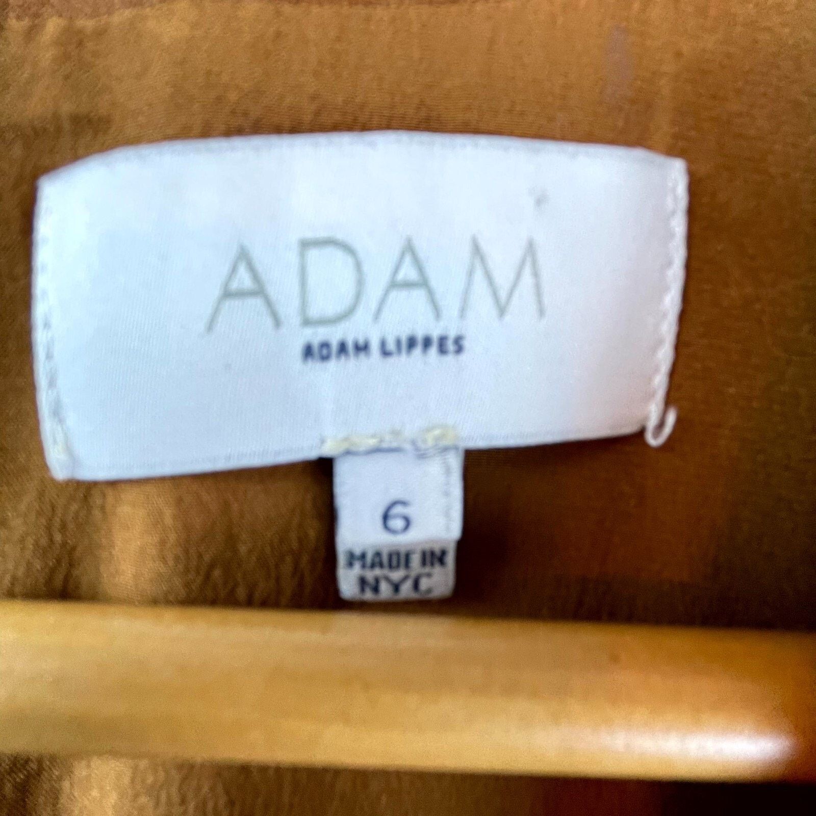 Adam Lippes Adam Lippes Dress 6 Brown Pleated Surplice Neck Minimalist Size M / US 6-8 / IT 42-44 - 3 Thumbnail