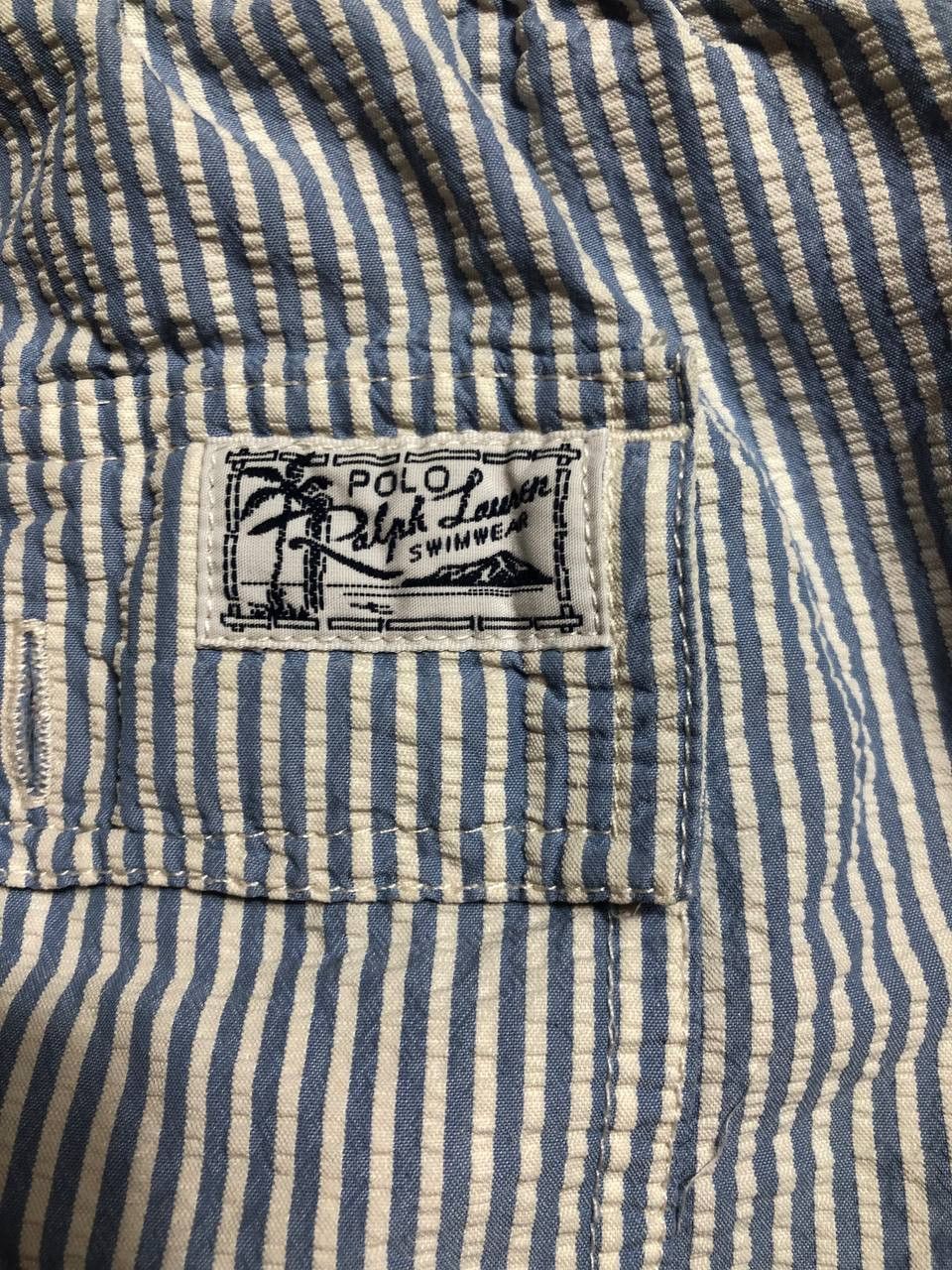 Polo Ralph Lauren × Vintage Vintage Y2K Polo Sport Striped Baggies Nylon Shorts Size US 34 / EU 50 - 11 Thumbnail
