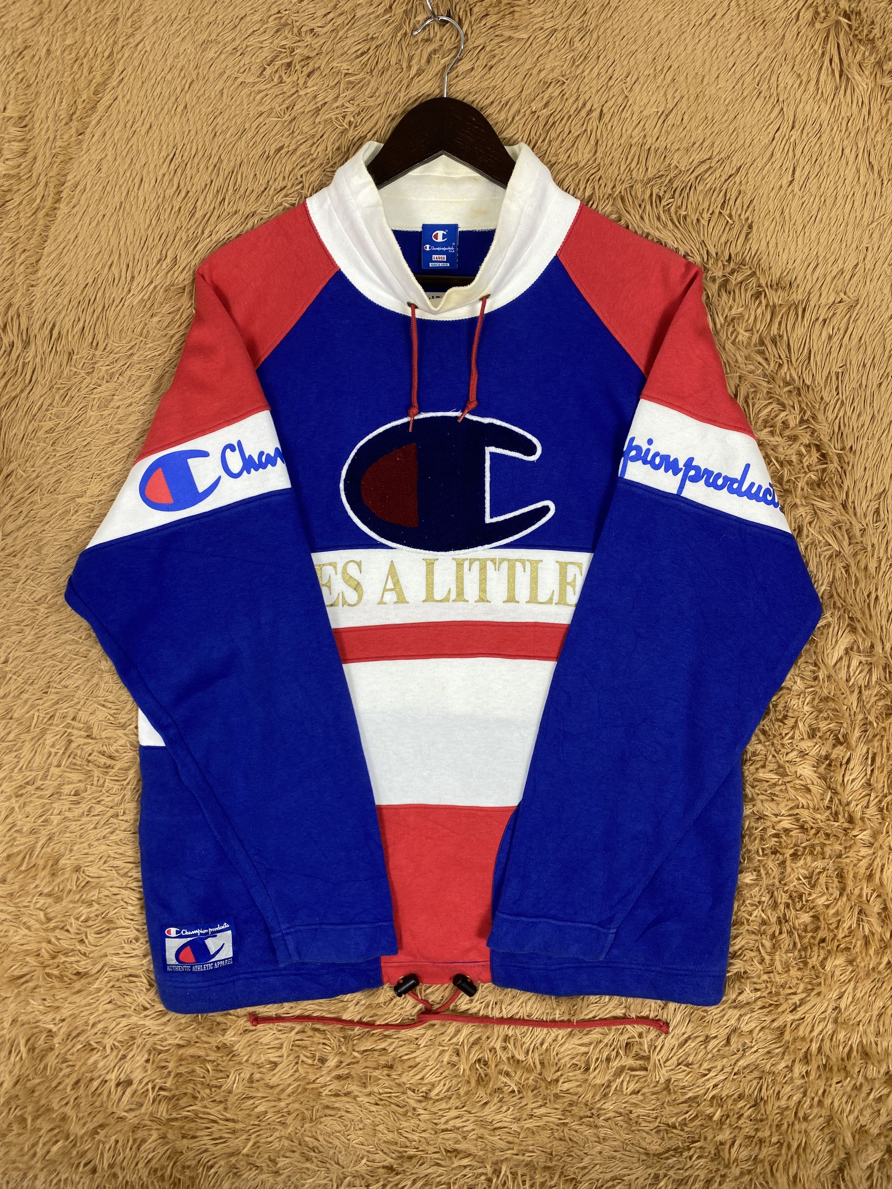 Champion Vintage Champion Big Logo Full Design Sweatshirts PS0137 Size US L / EU 52-54 / 3 - 3 Thumbnail