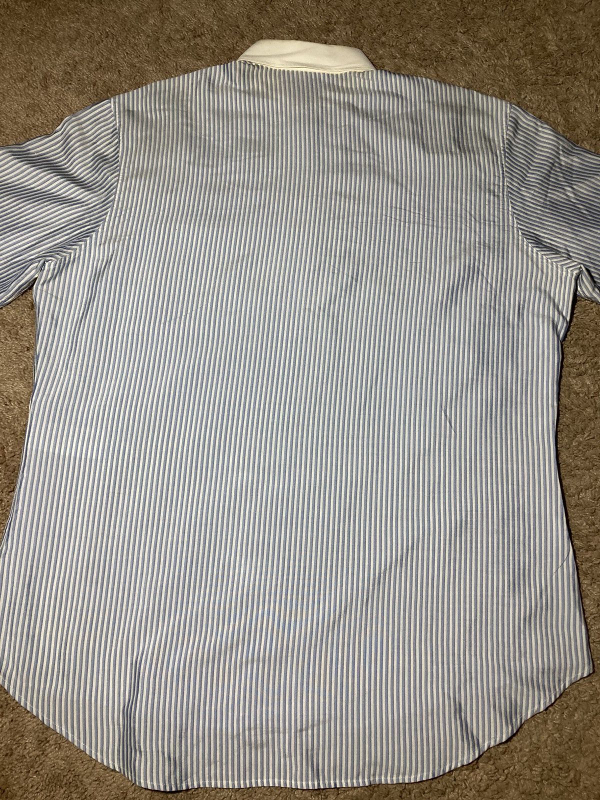 Celine SS22 Celine Oversized Striped Silk Shirt Triomphe 2022 Hedi Size US S / EU 44-46 / 1 - 9 Thumbnail