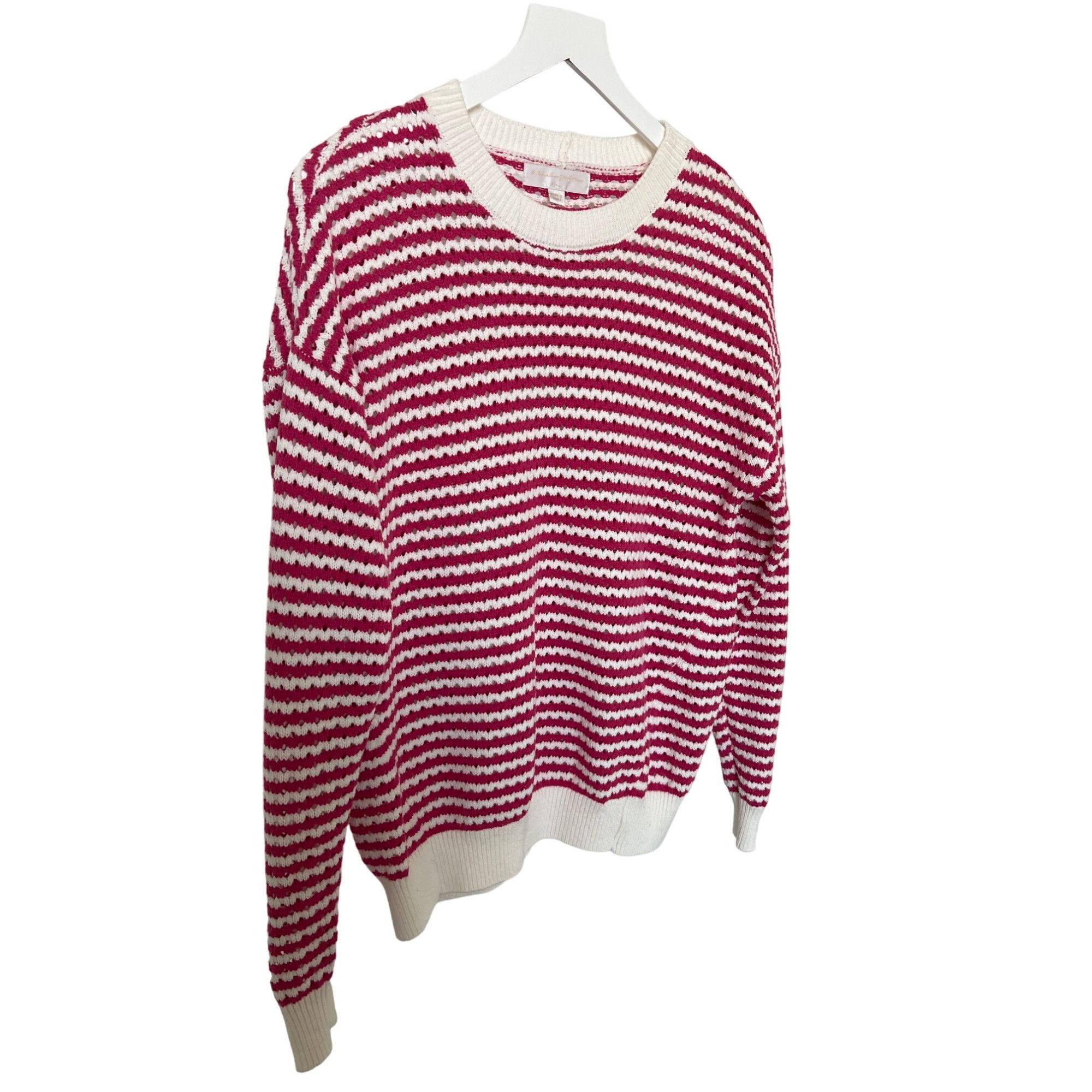 Spiritual Gangster Spiritual Gangster Pink & Ivory Stripe Sweater Size S / US 4 / IT 40 - 6 Thumbnail
