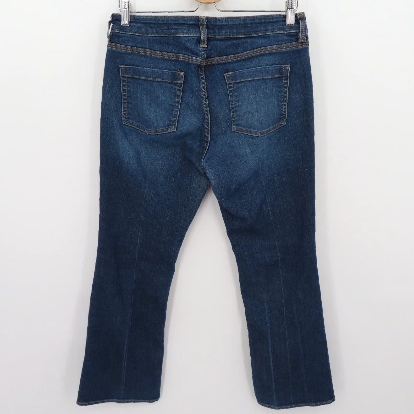 Vintage New York & Company Womens Jeans 10 Petite Curvy Low Rise Bootcut Blue Denim Jeans Size 32" / US 10 / IT 46 - 3 Thumbnail