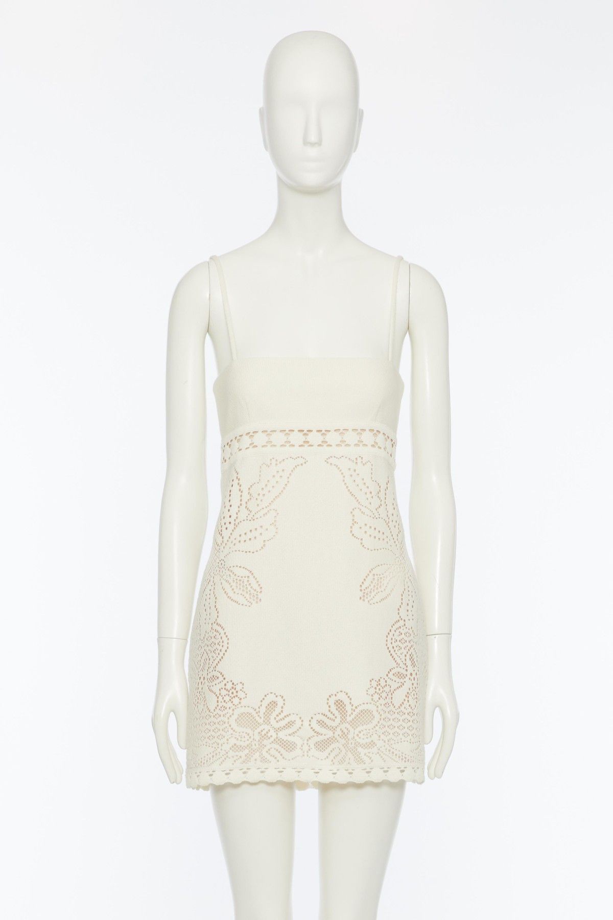 o1s1wg110525 Jardin Midi Dress in White