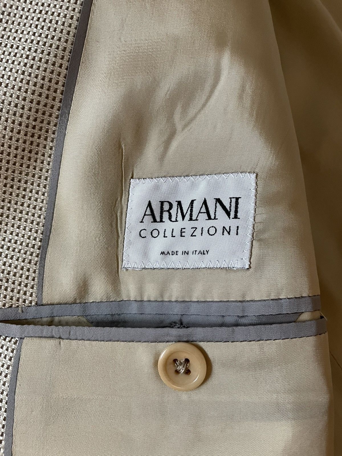 Armani Collezioni Nailhead Silk Blend Jacket Size 44R - 6 Thumbnail