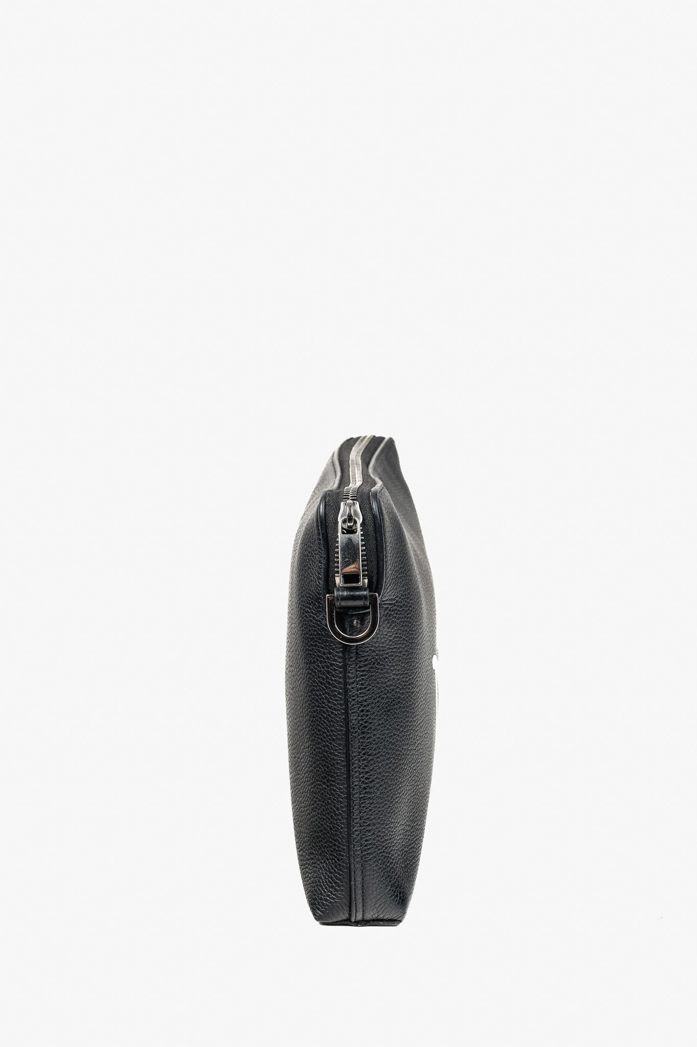 Dior × Stussy Dior X Shawn Stussy AW/20 Black Pebbled Leather Large Clutch Size ONE SIZE - 3 Thumbnail