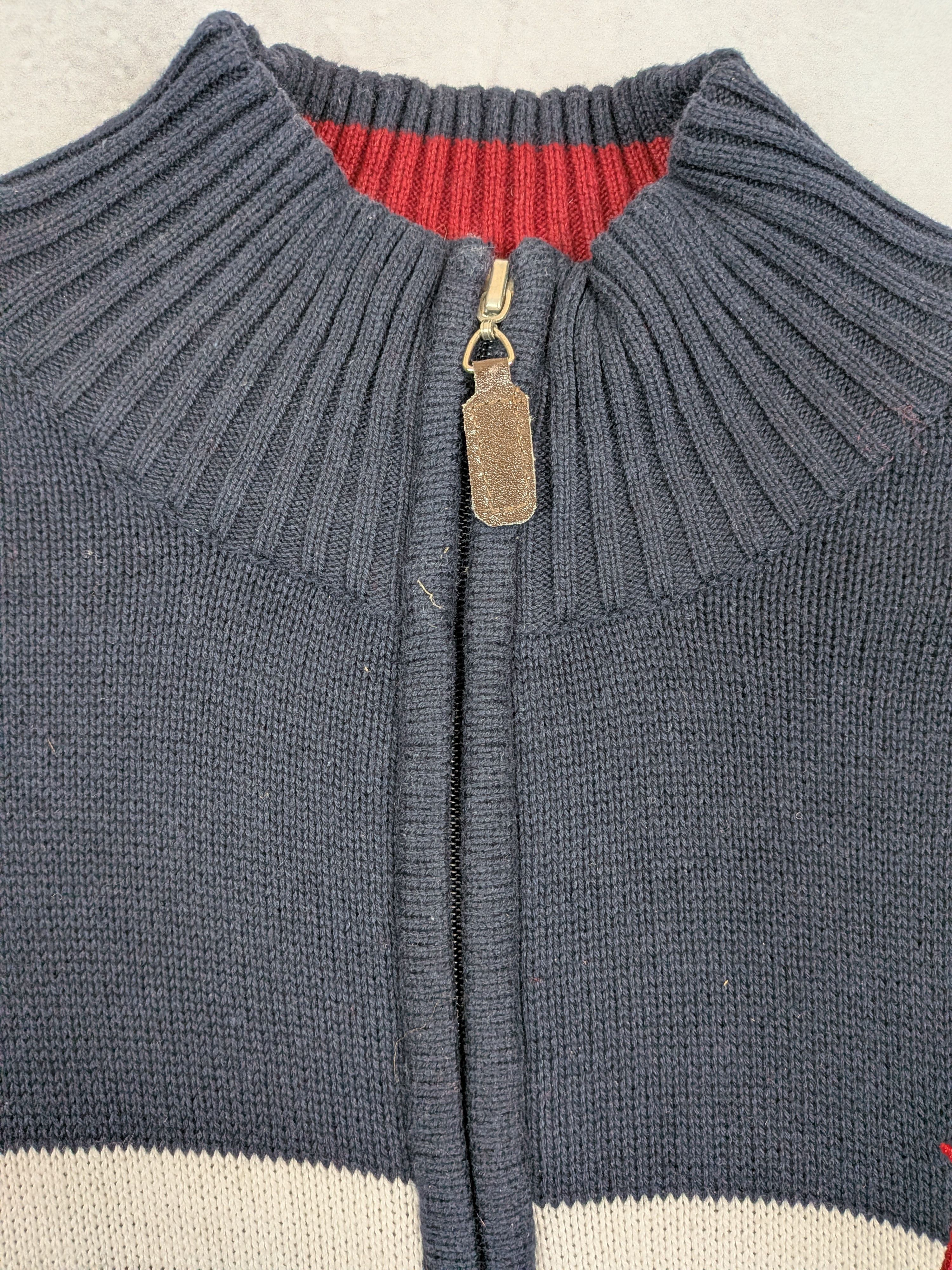 U.S. Polo Assn. USPA Navy Quarter-Zip Sweater XL Winter Pullover Size US XL / EU 56 / 4 - 7 Thumbnail