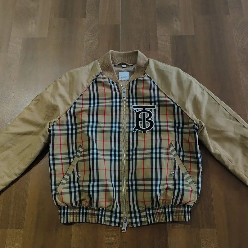 Burberry Burberry Color-Blocked Cotton Women's Jacket Size L / US 10 / IT 46 - 1 Thumbnail