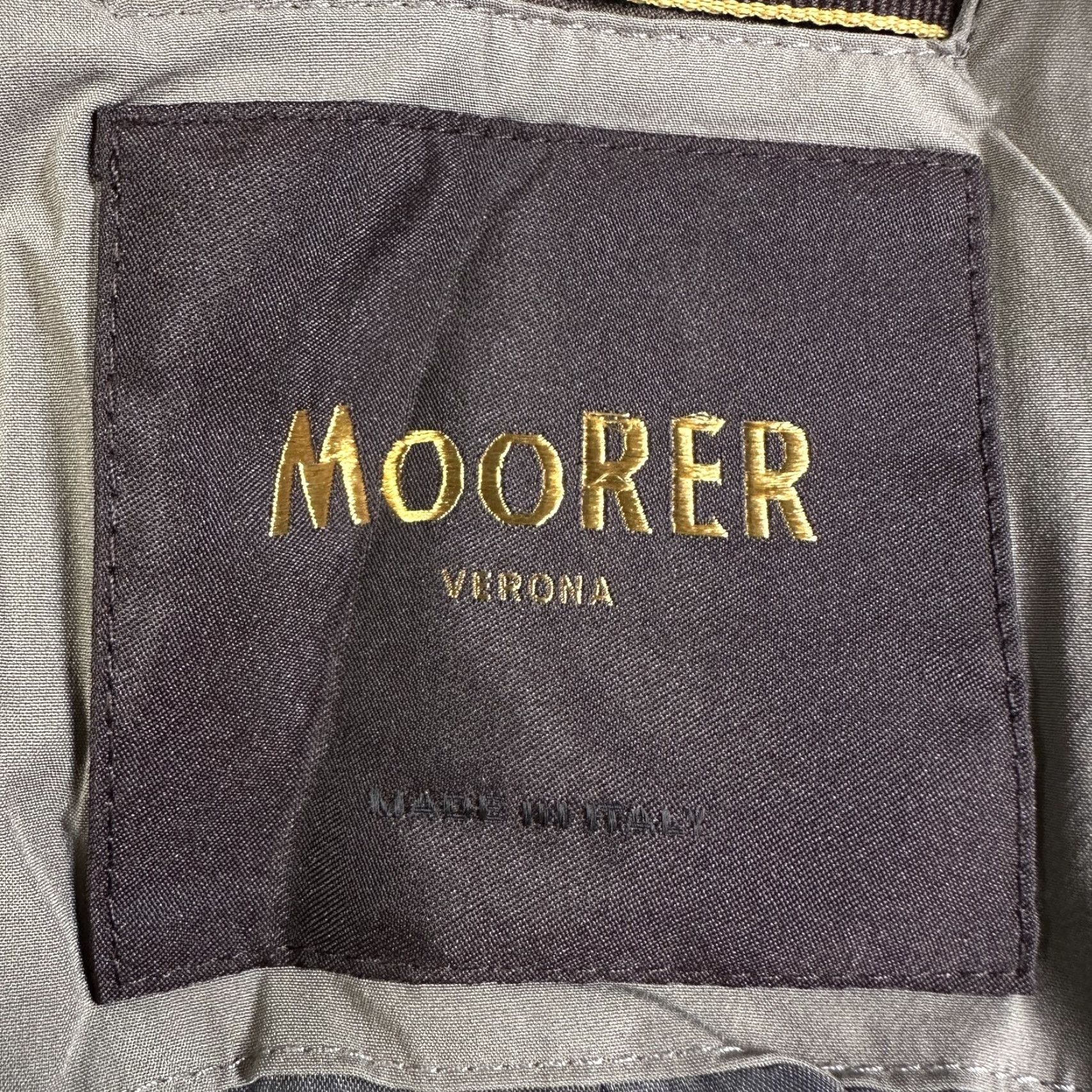 MooRER MooRER Field Jacket Mens XL 58 Green Polyester Full Zip Lined Coat, Button, Solid, Bomber Style, Business Casual Travel, Men, 58, Green, Regular Size US XXL / EU 58 / 5 - 3 Thumbnail