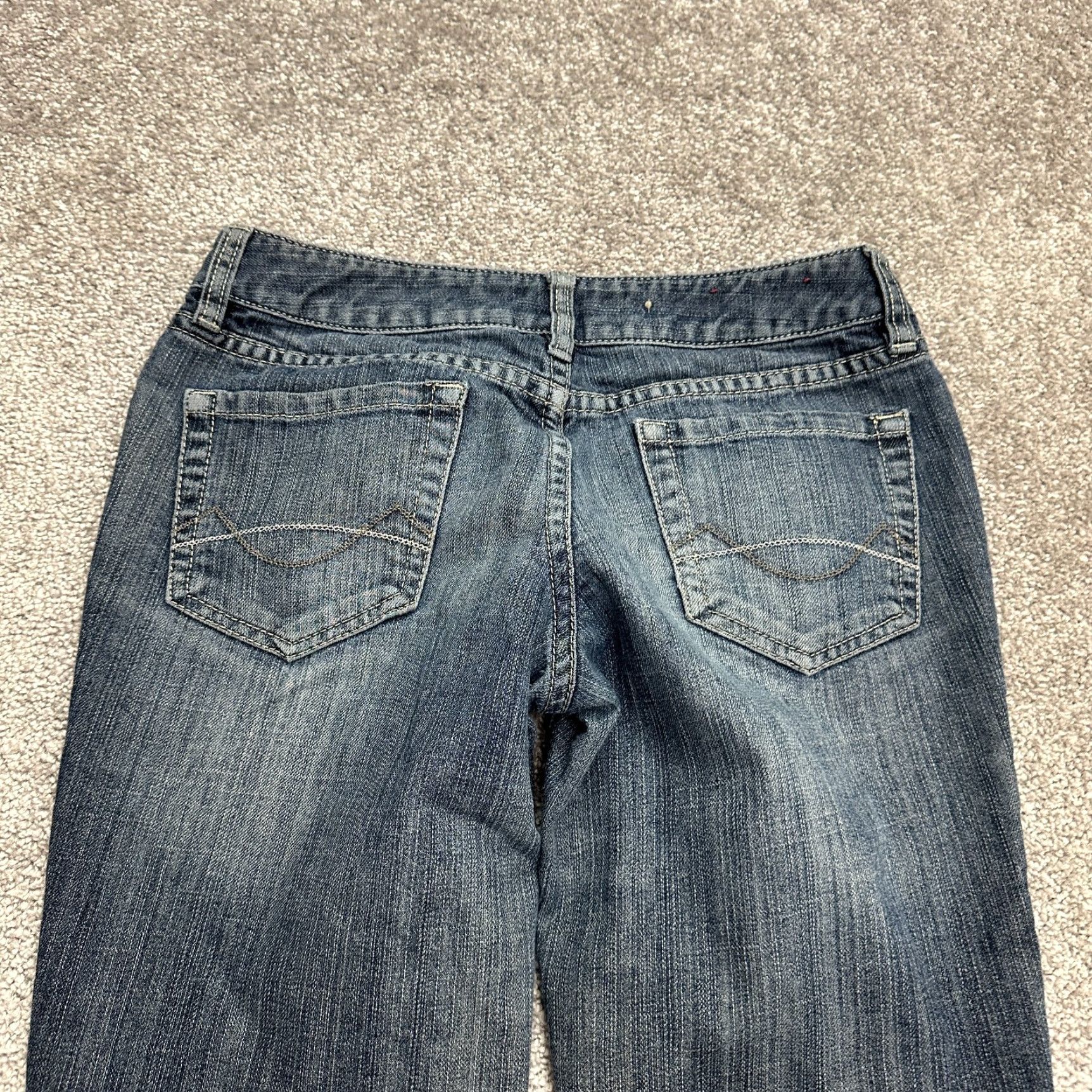 Mossimo Mossimo Skinny Denim Jeans Juniors 5 Low Rise Medium Wash Blue 28.5 Inseam Womens Size 27" / US 4 / IT 40 - 4 Thumbnail