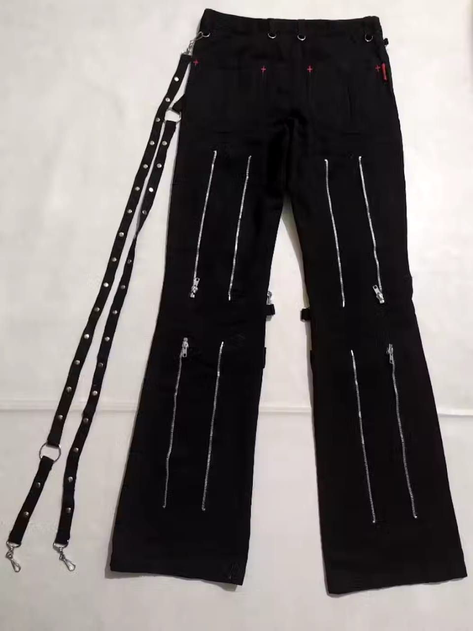 Japanese Brand Mad Punk Bondage Gothic With nice Back zipper Pants Size US 29 - 7 Thumbnail
