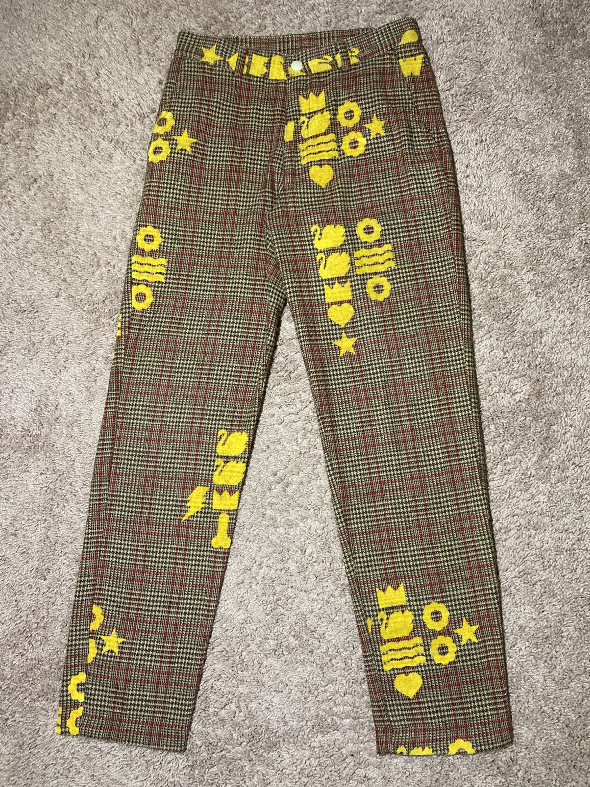 W&LT × Walter Van Beirendonck AW96 W&LT Penis Plaid Pants Wonderland Check 90s 1996 Walter Size US 30 / EU 46 - 2 Thumbnail