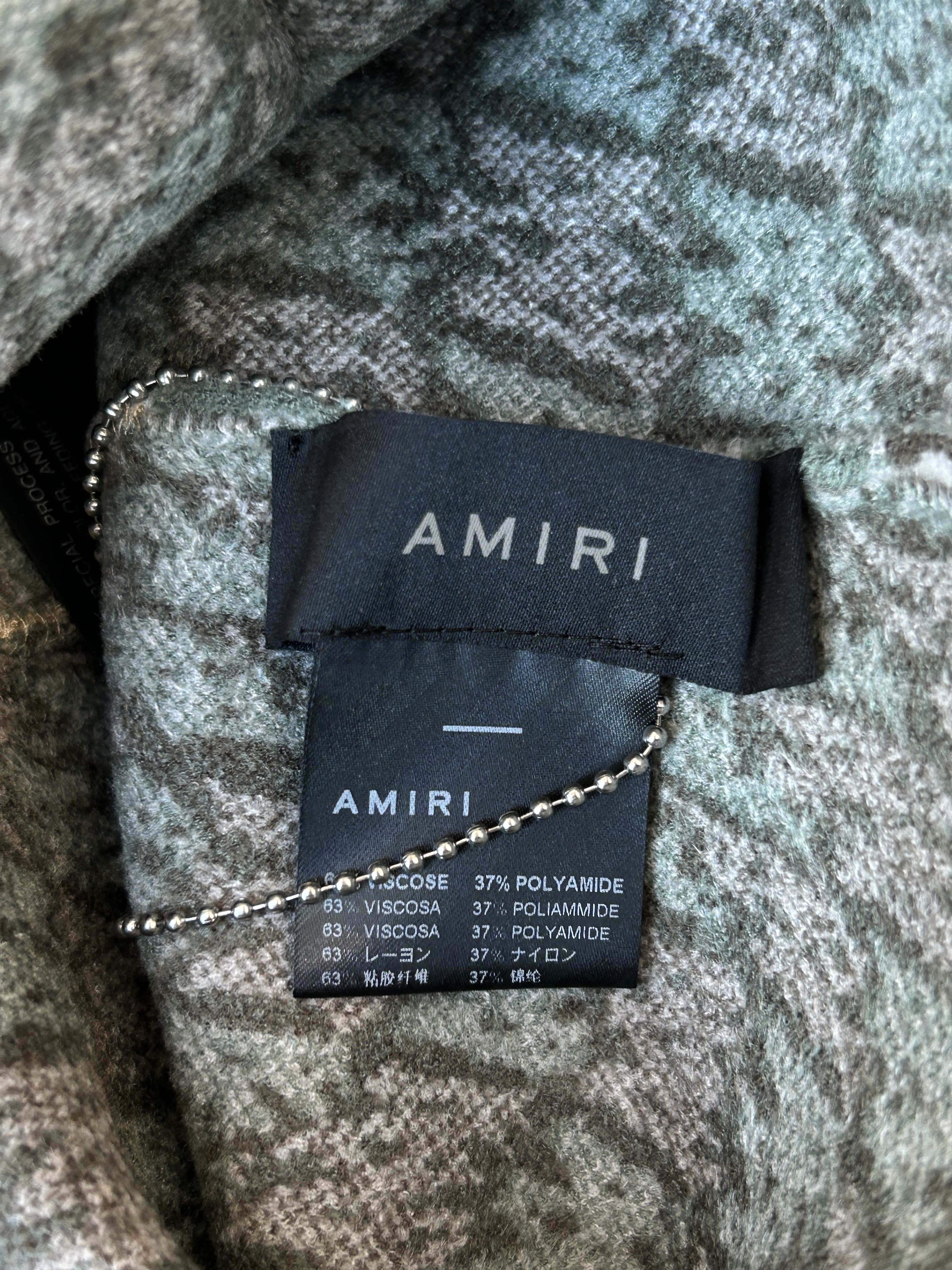 Amiri Amiri Beige, Green & Brown MA Swirl Logo Beanie Size ONE SIZE - 3 Thumbnail