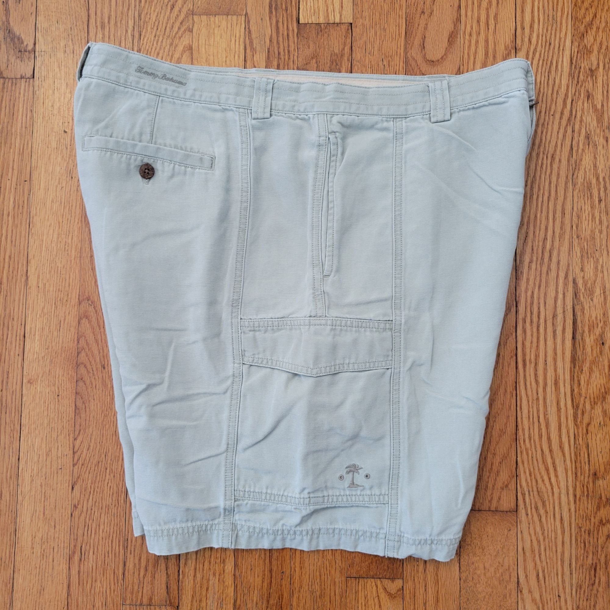 Tommy Bahama Tommy Bahama Cargo Shorts 38 Cream Lightweight Summer Beach Size US 38 / EU 54 - 8 Thumbnail