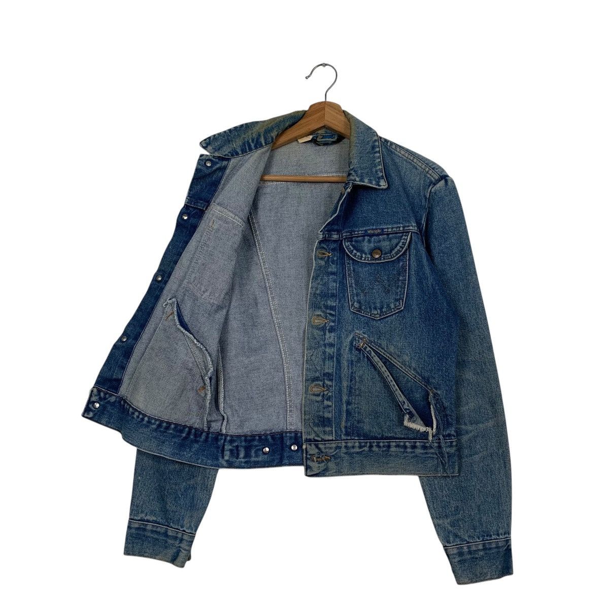 Vintage Vintage Wrangler Denim Jacket Size US S / EU 44-46 / 1 - 9 Thumbnail